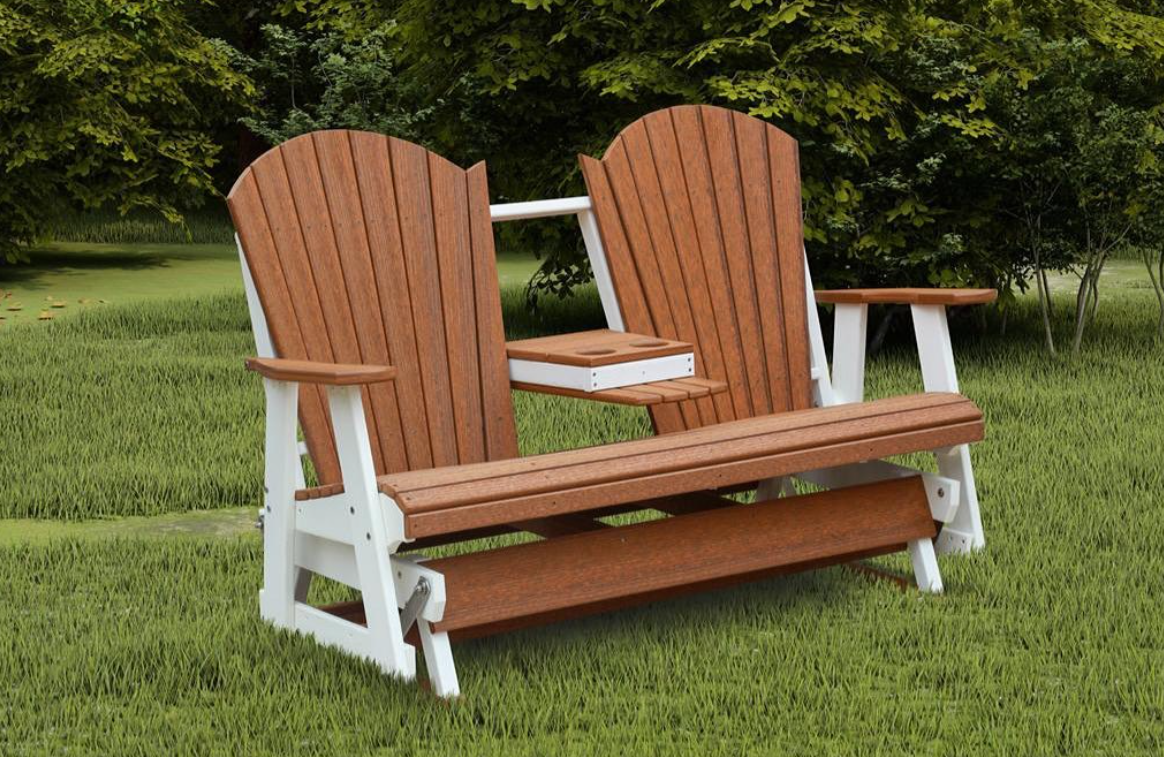 Adirondack 5'ft Glider Console with Cupholders