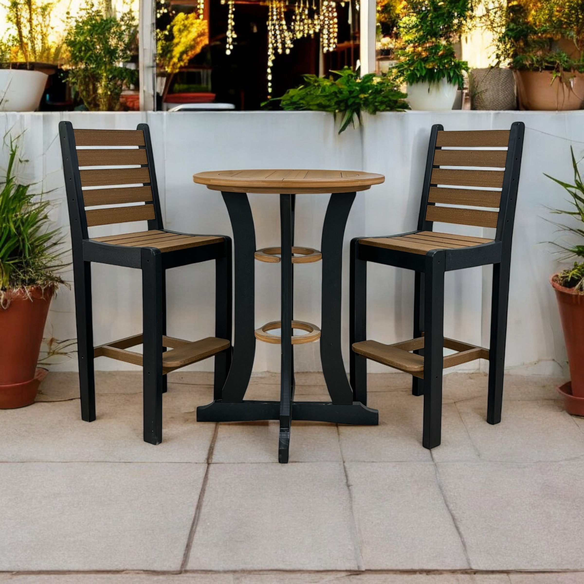 DURAWEATHER POLY® 3-Piece Meadowbrook Bar Height Bistro Set