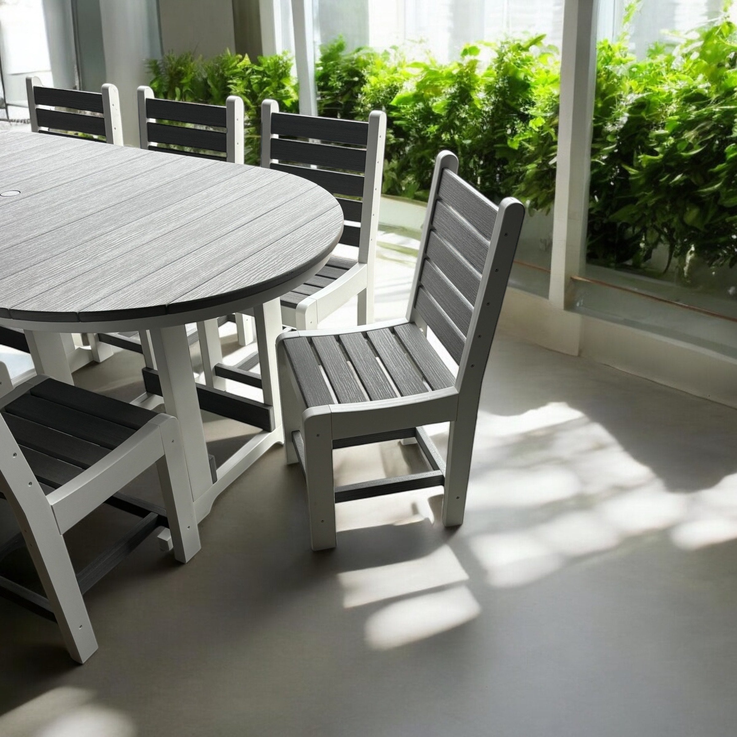 DURAWEATHER POLY® 9-Piece Plantation Oval Dining Table Set