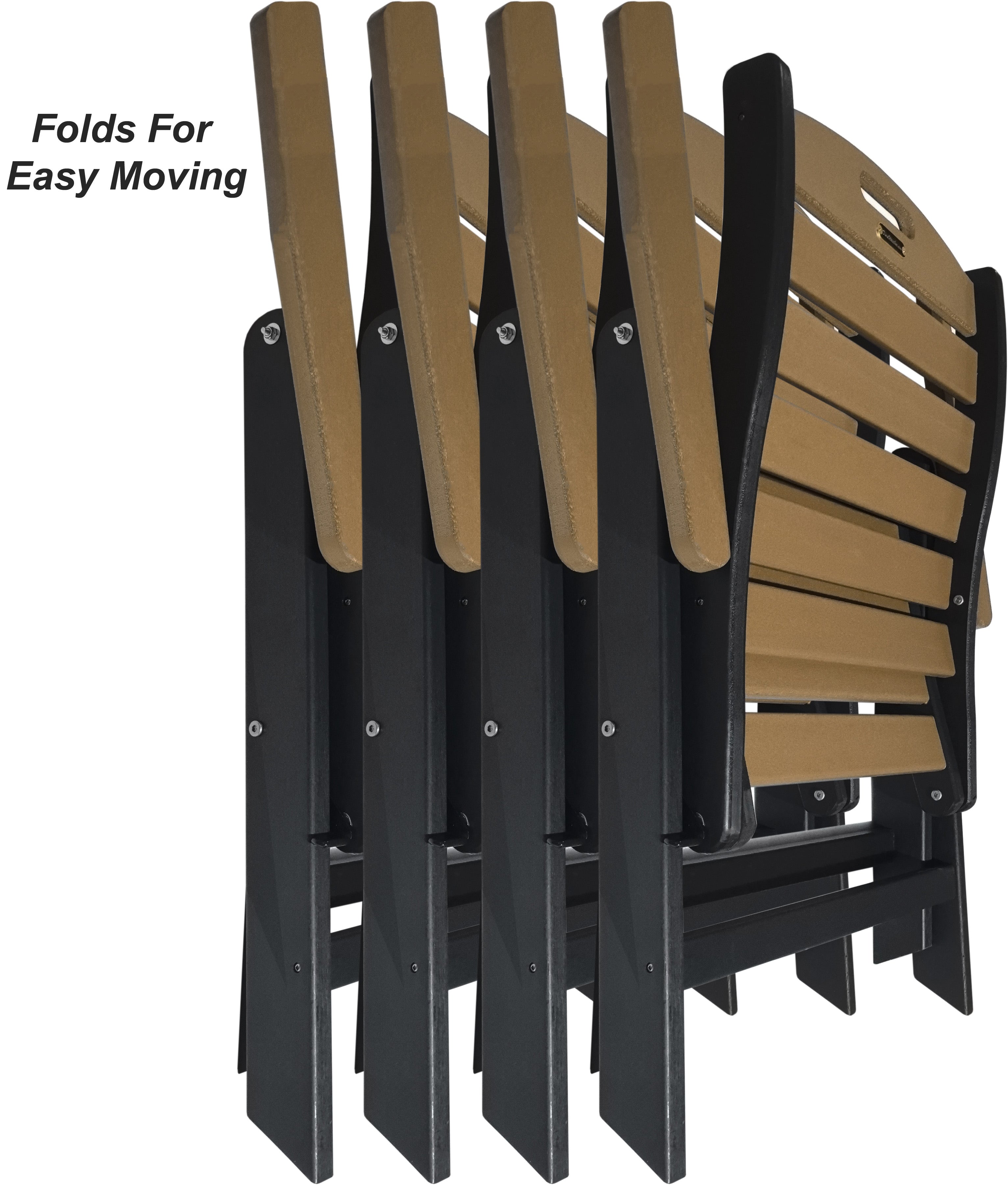 5-Piece Savannah Dining Table Set With Folding & Reclining Chairs