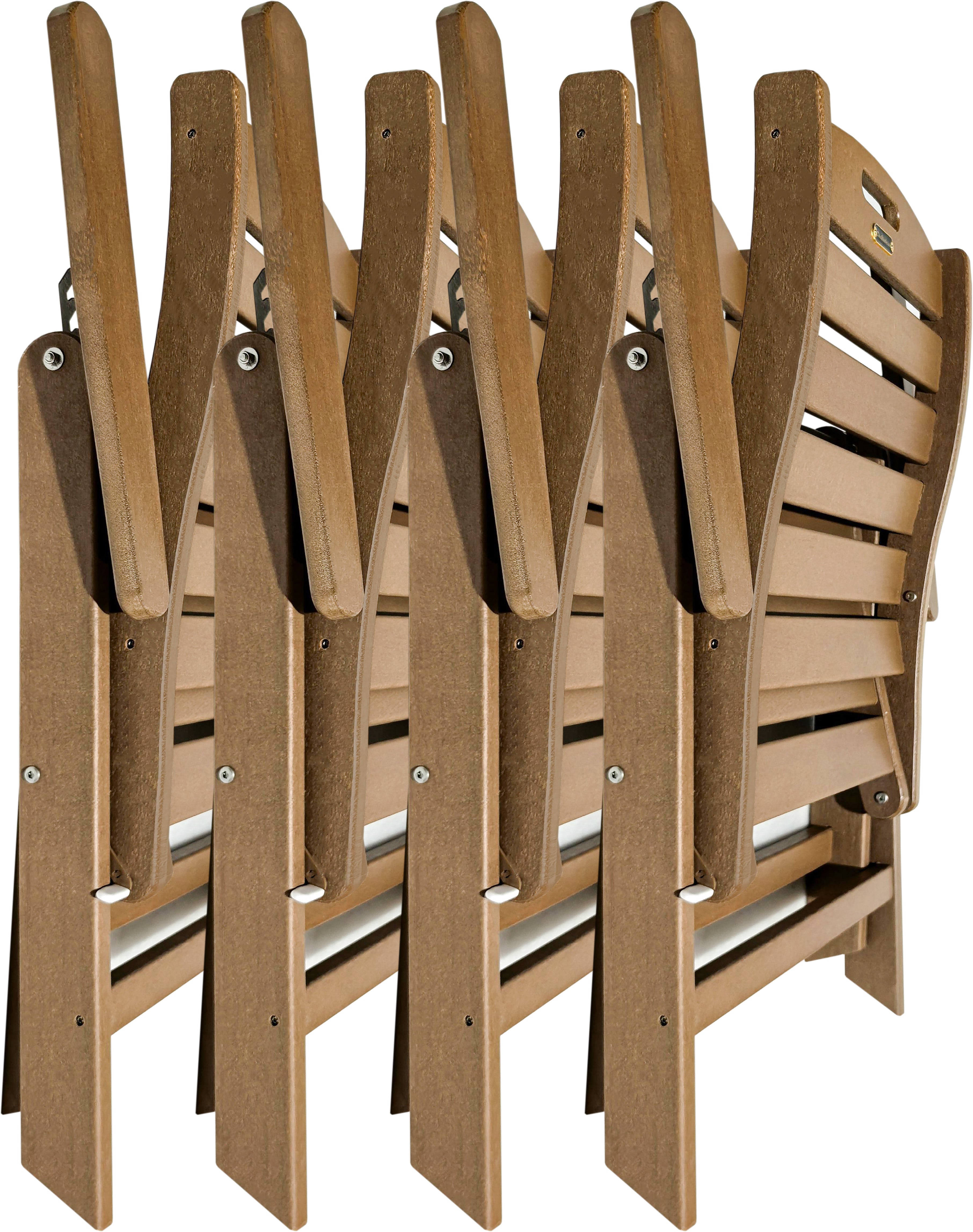 5-Piece Savannah Dining Table Set With Folding & Reclining Chairs