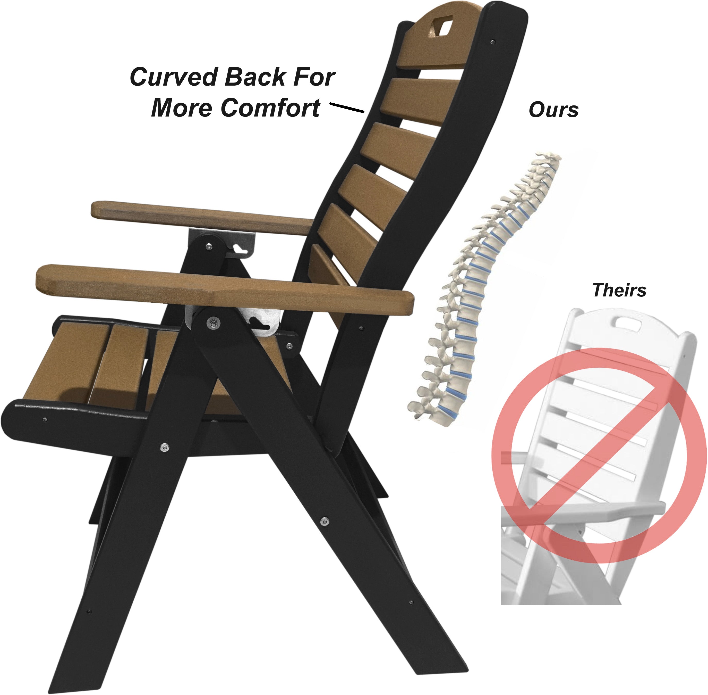 5-Piece Savannah Dining Table Set With Folding & Reclining Chairs