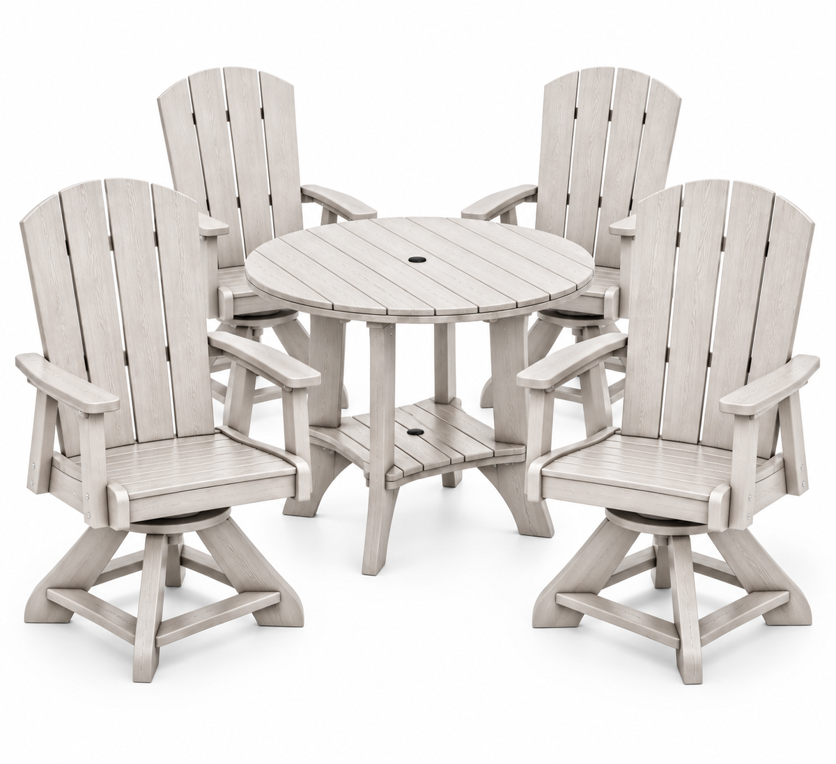 5-Piece Haven 36" Round Swivel Dining Set