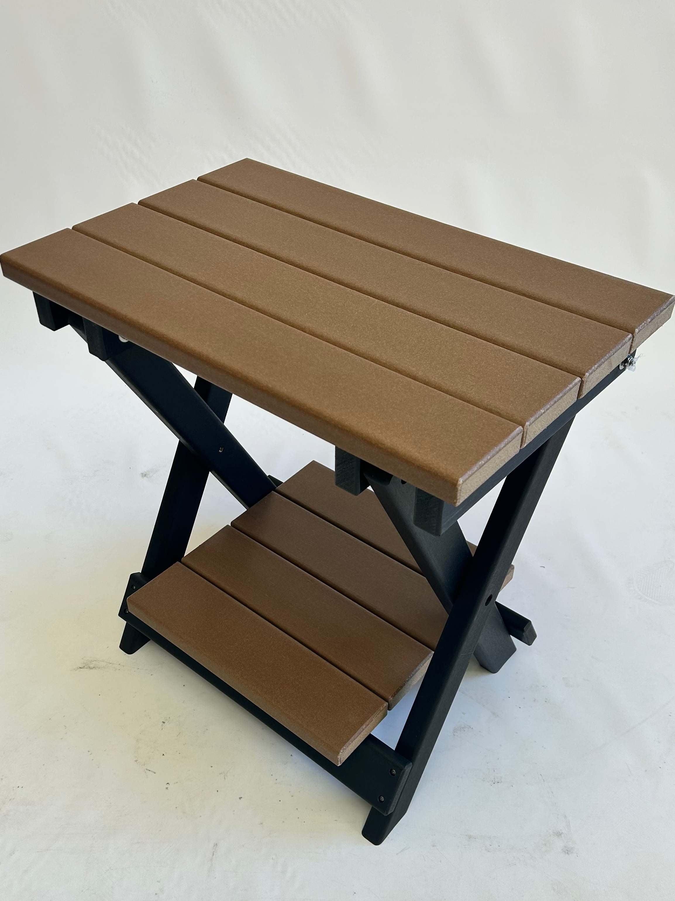 Folding Side Table w/ Removable Serving Tray