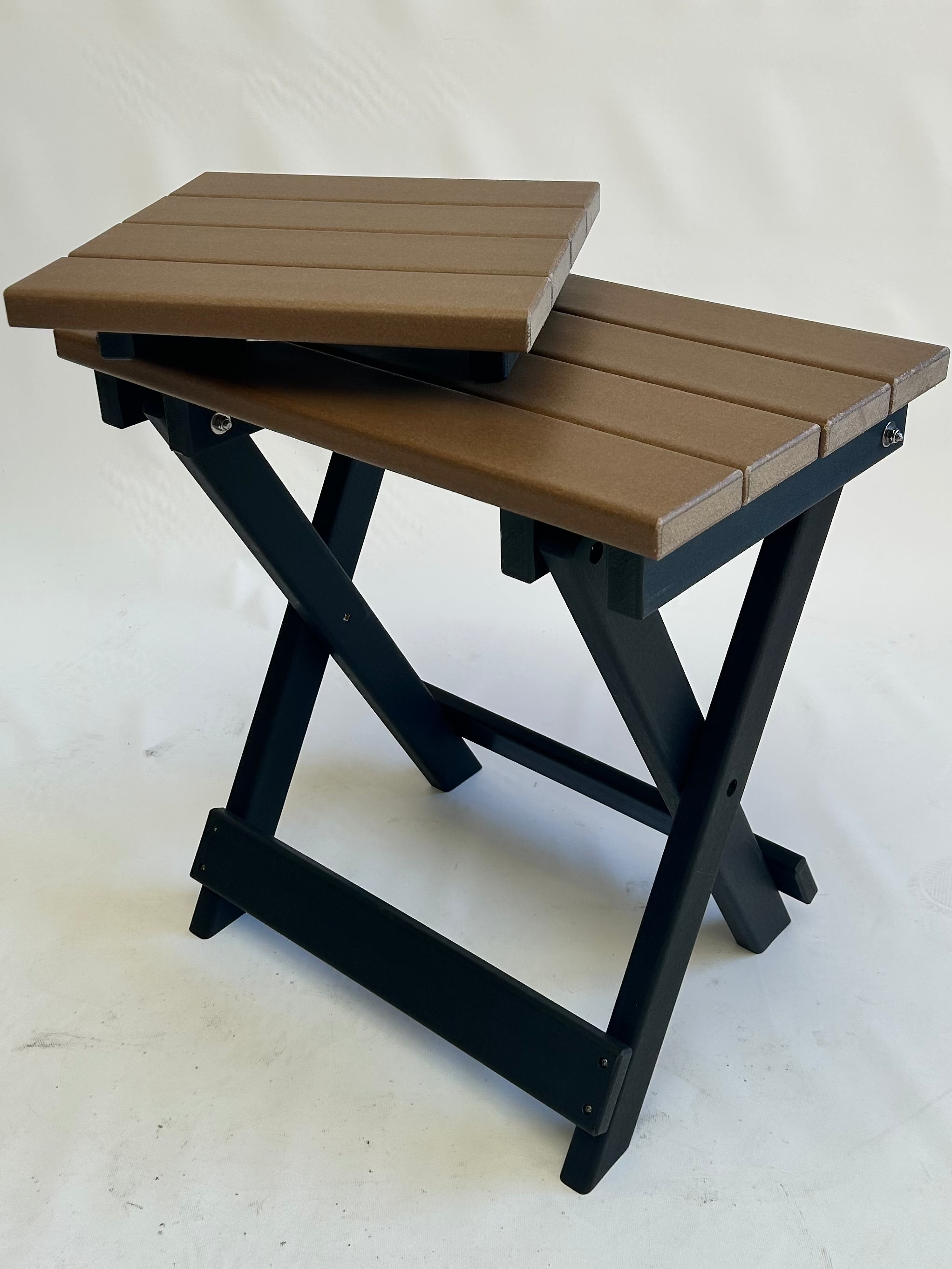 Folding Side Table w/ Removable Serving Tray
