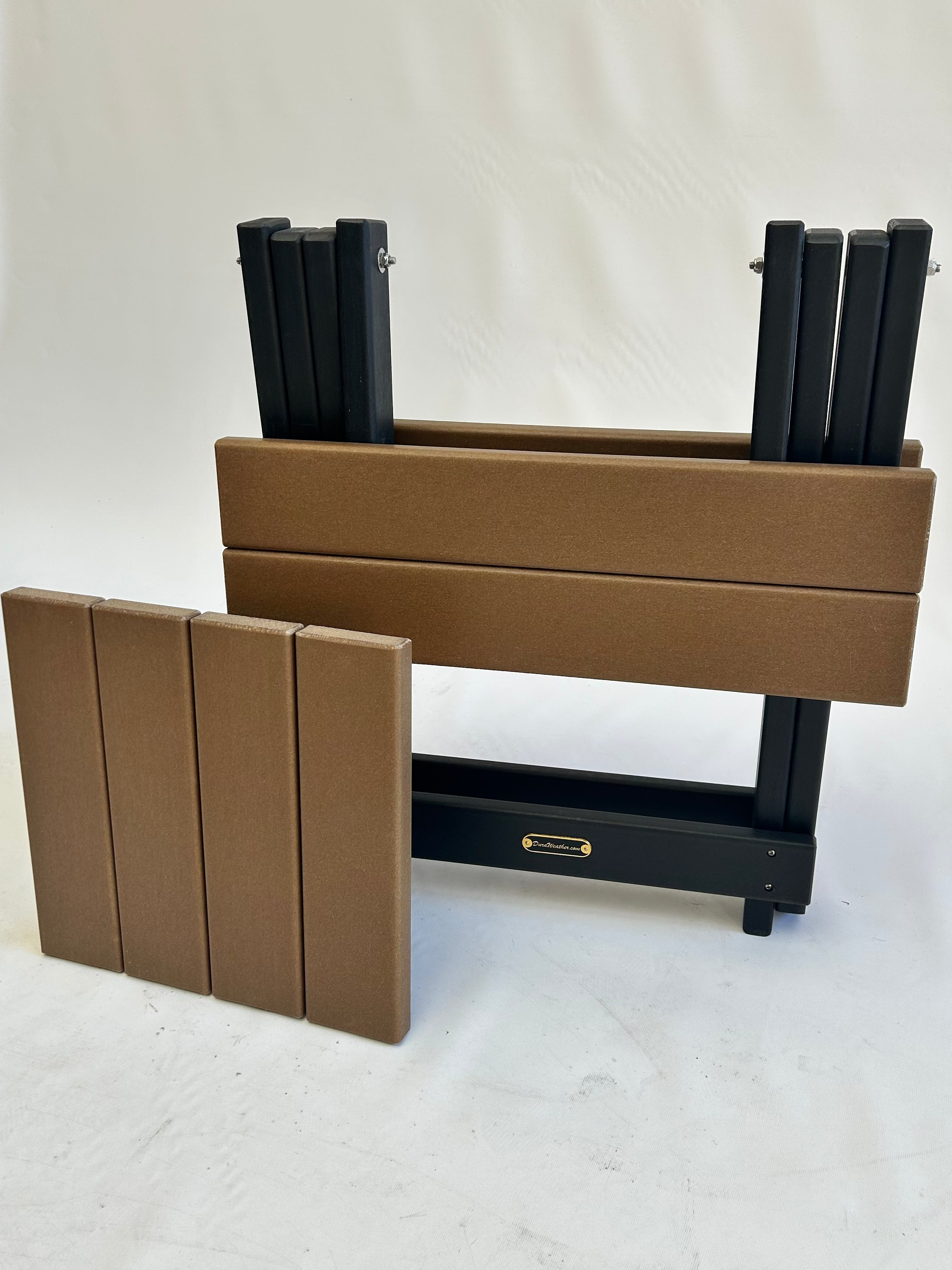 Folding Side Table w/ Removable Serving Tray