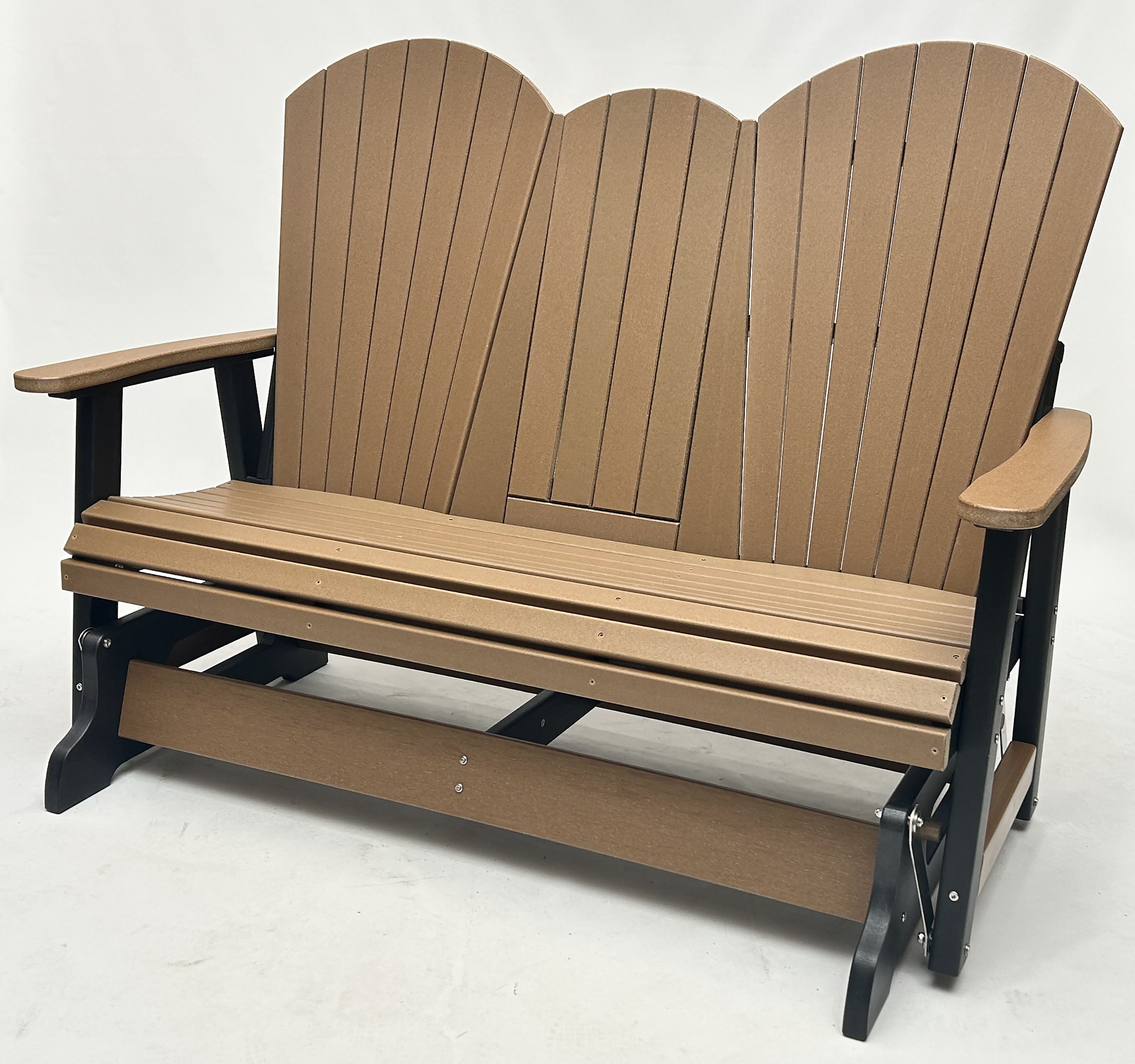 Classic Adirondack 5'ft Glider Console with Cupholders