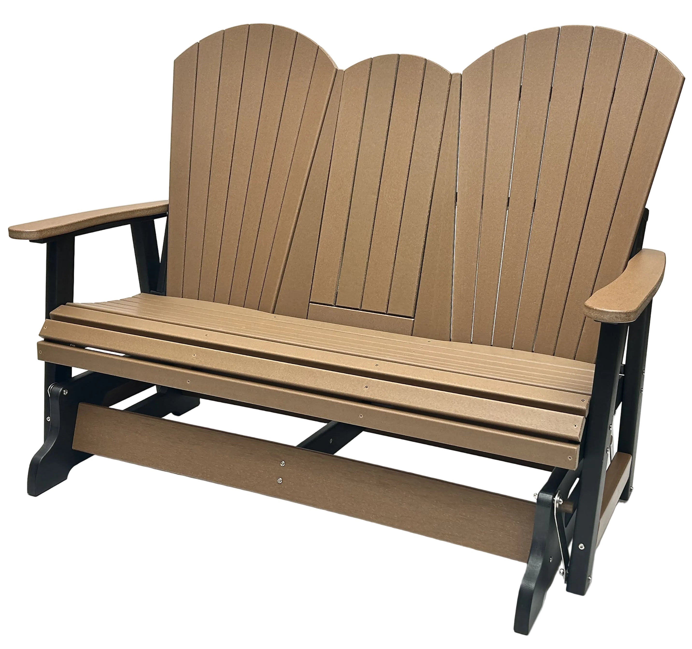 Classic Adirondack 5'ft Glider Console with Cupholders