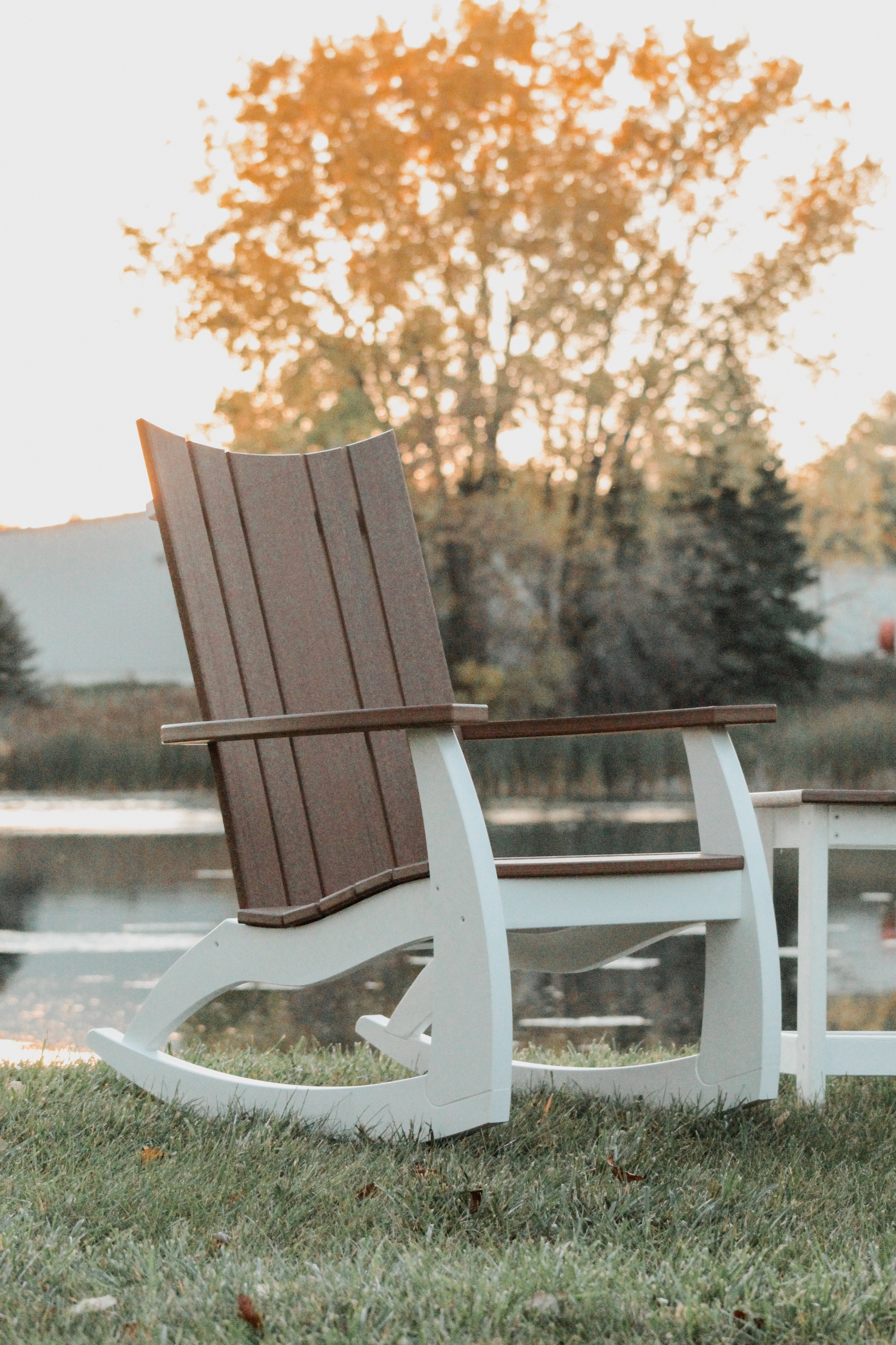 Modern Curve Adirondack Rocking Chair