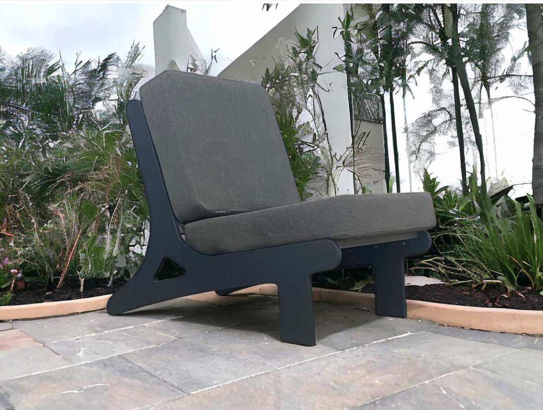 DuraWeather Poly Japandi Deep Seat Chair