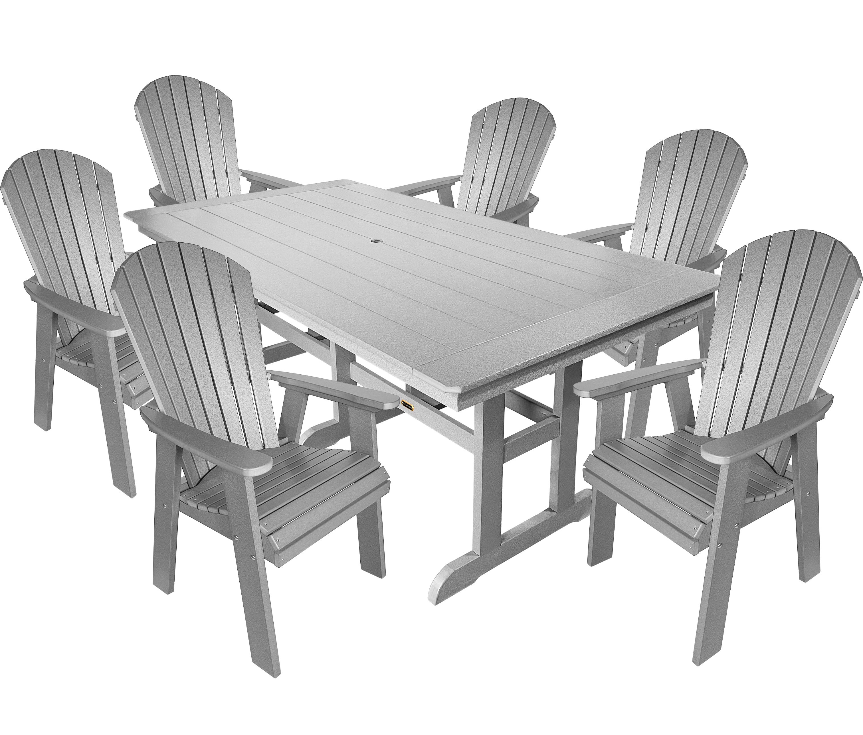7-Piece Oceanview Adirondack Dining Set - Fully Assembled