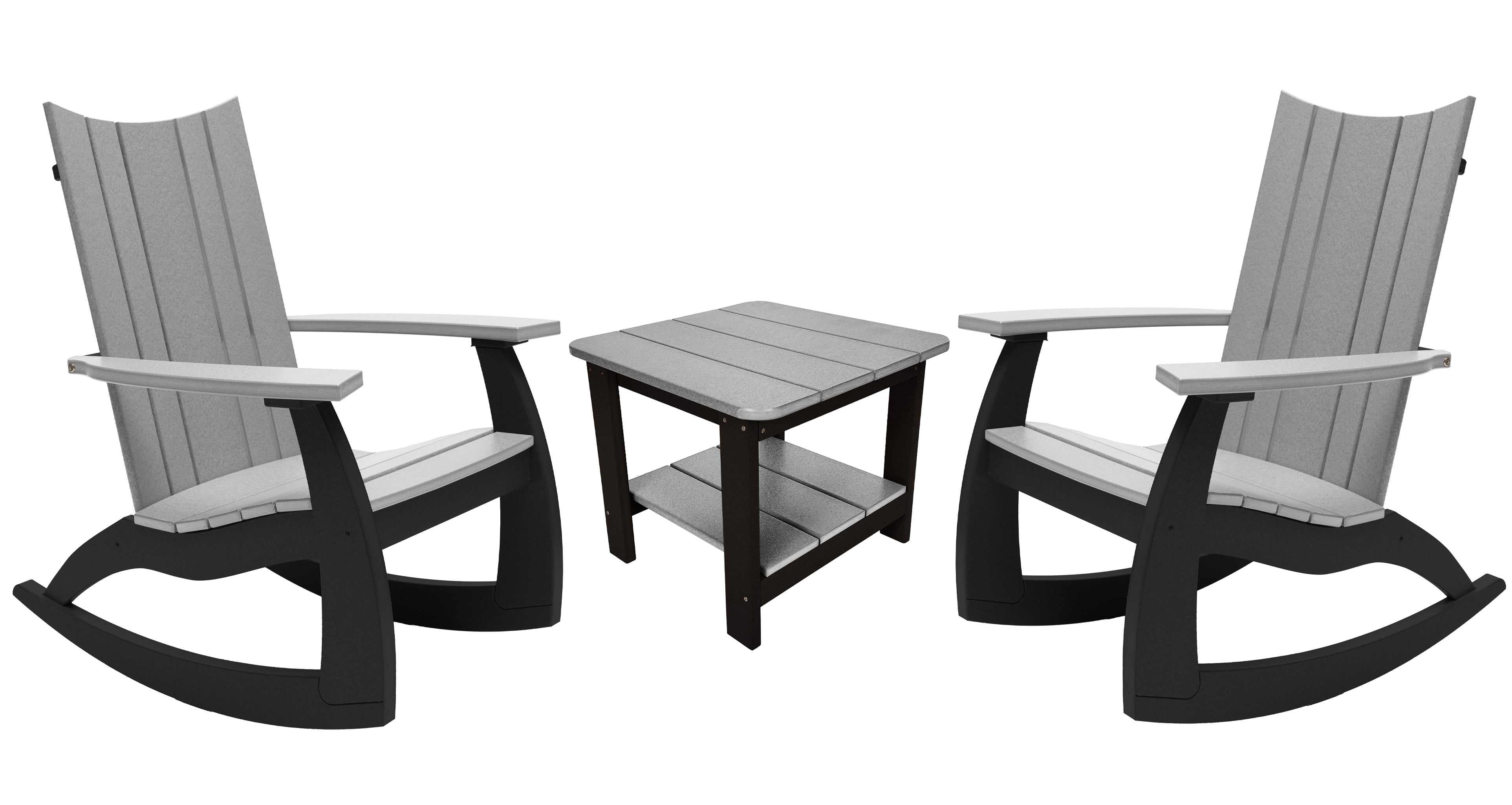3-Piece Edge Modern Porch Rocker Set
