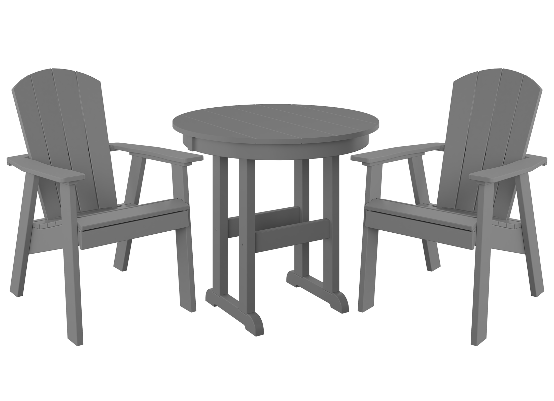 DuraWeather Poly® 3-Piece Yorkshire Adirondack Bistro Set