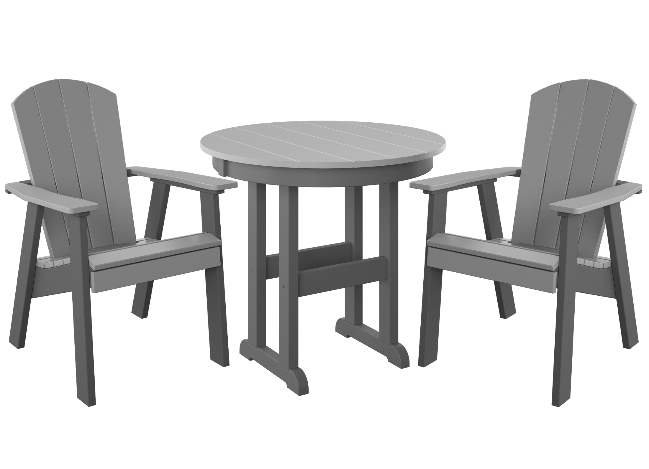 DuraWeather Poly® 3-Piece Yorkshire Adirondack Bistro Set