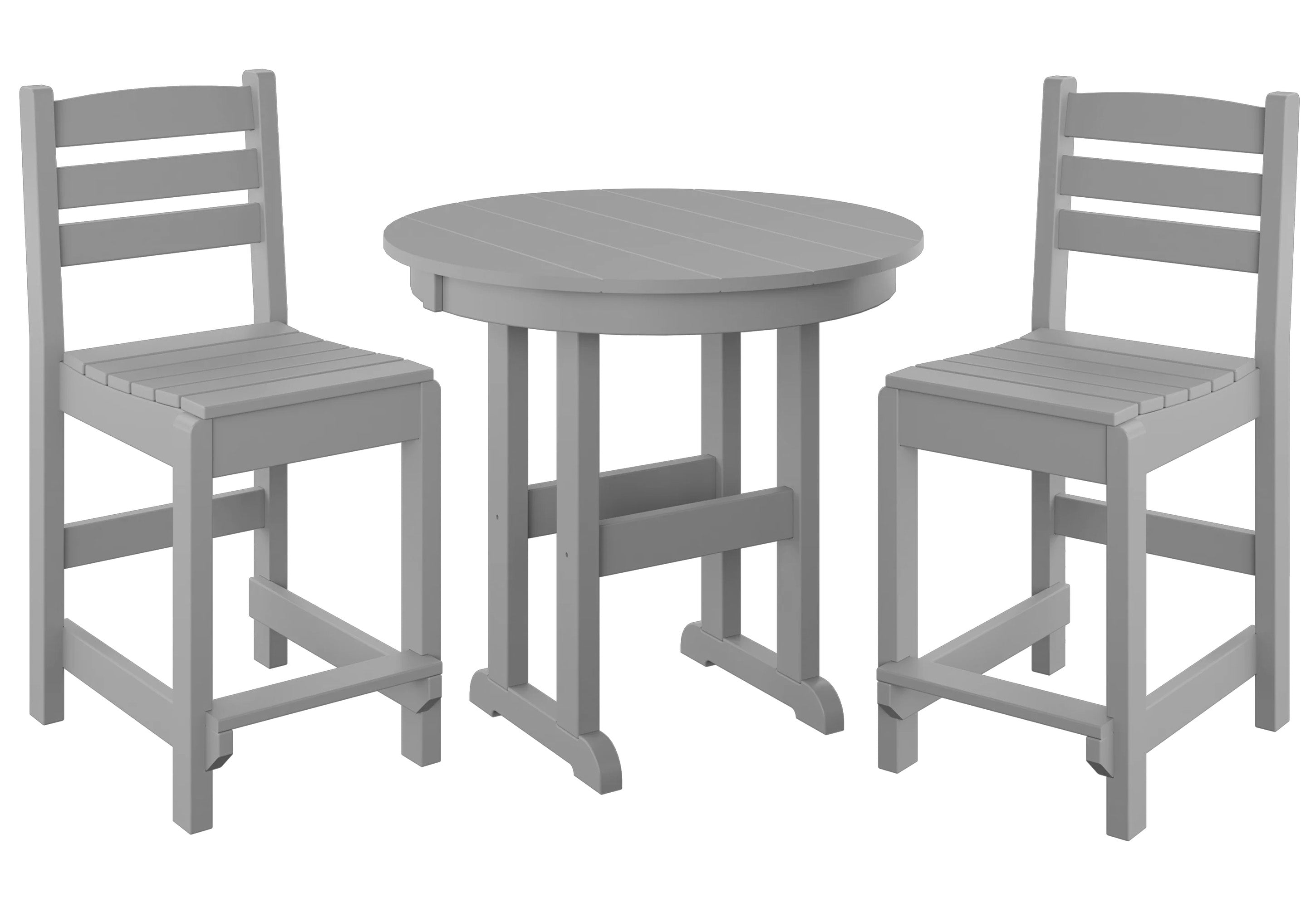 3-Piece Counter Bistro Set Armless