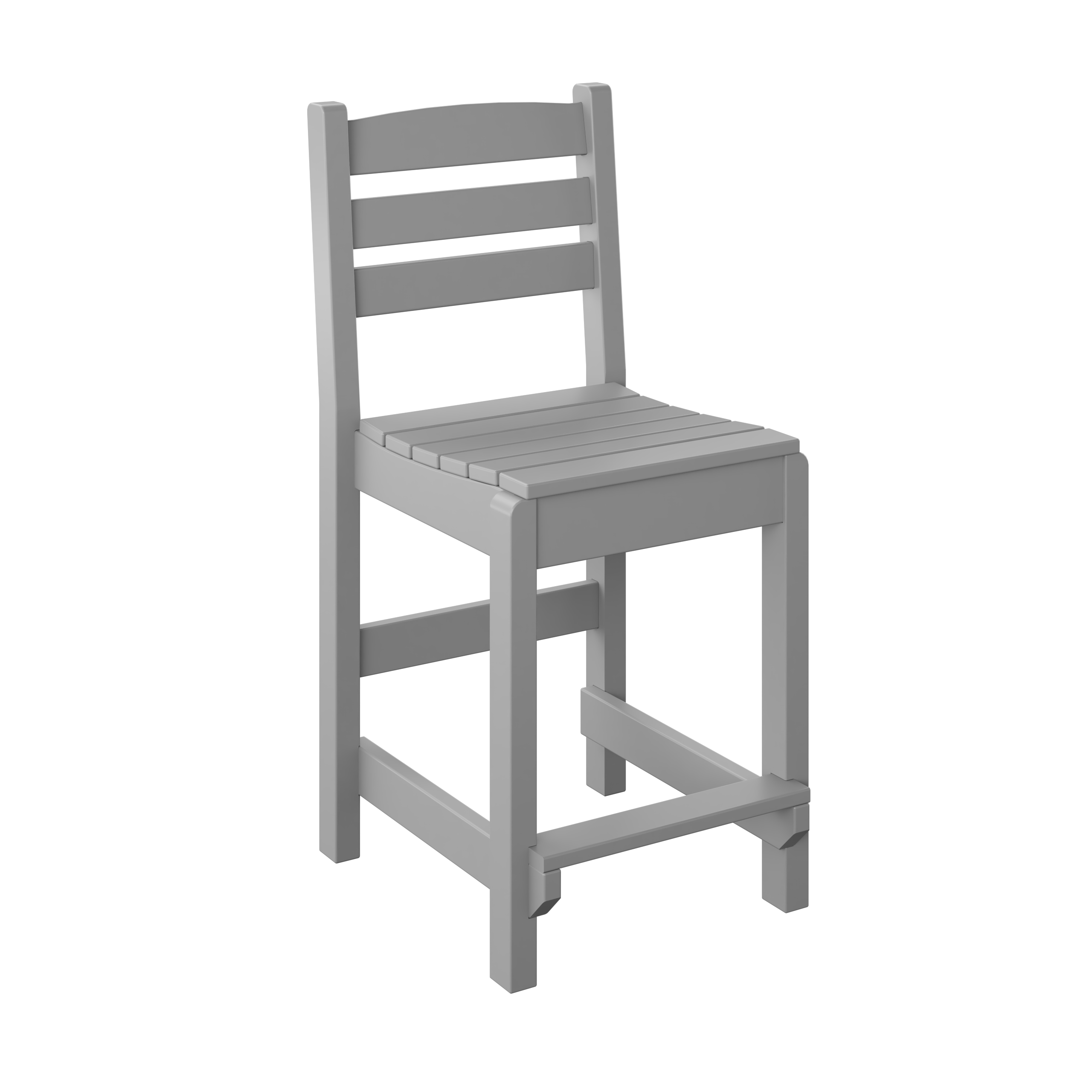 DURAWEATHER POLY® 5-Piece 38” Farmhouse Counter Set Two Side Chairs Two Arm Chairs