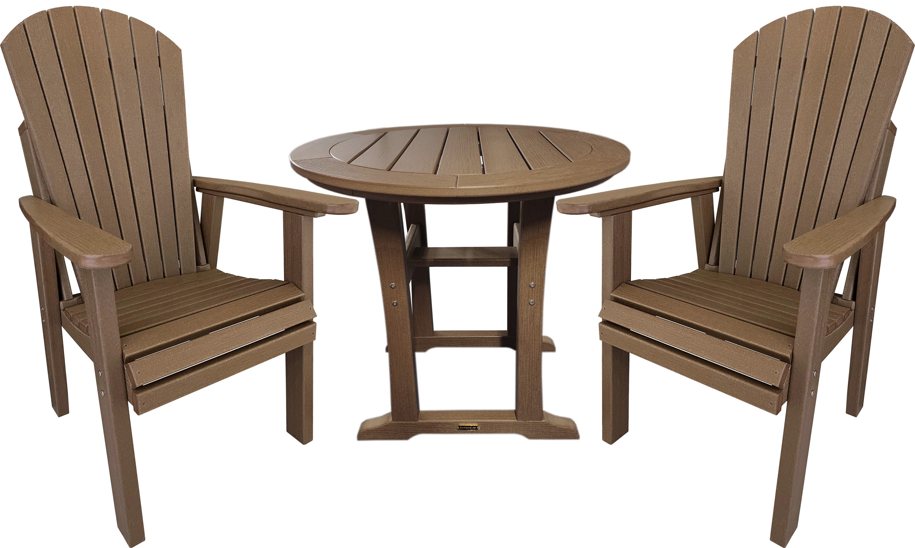 3-Piece Adirondack Bistro Dining Table Set
