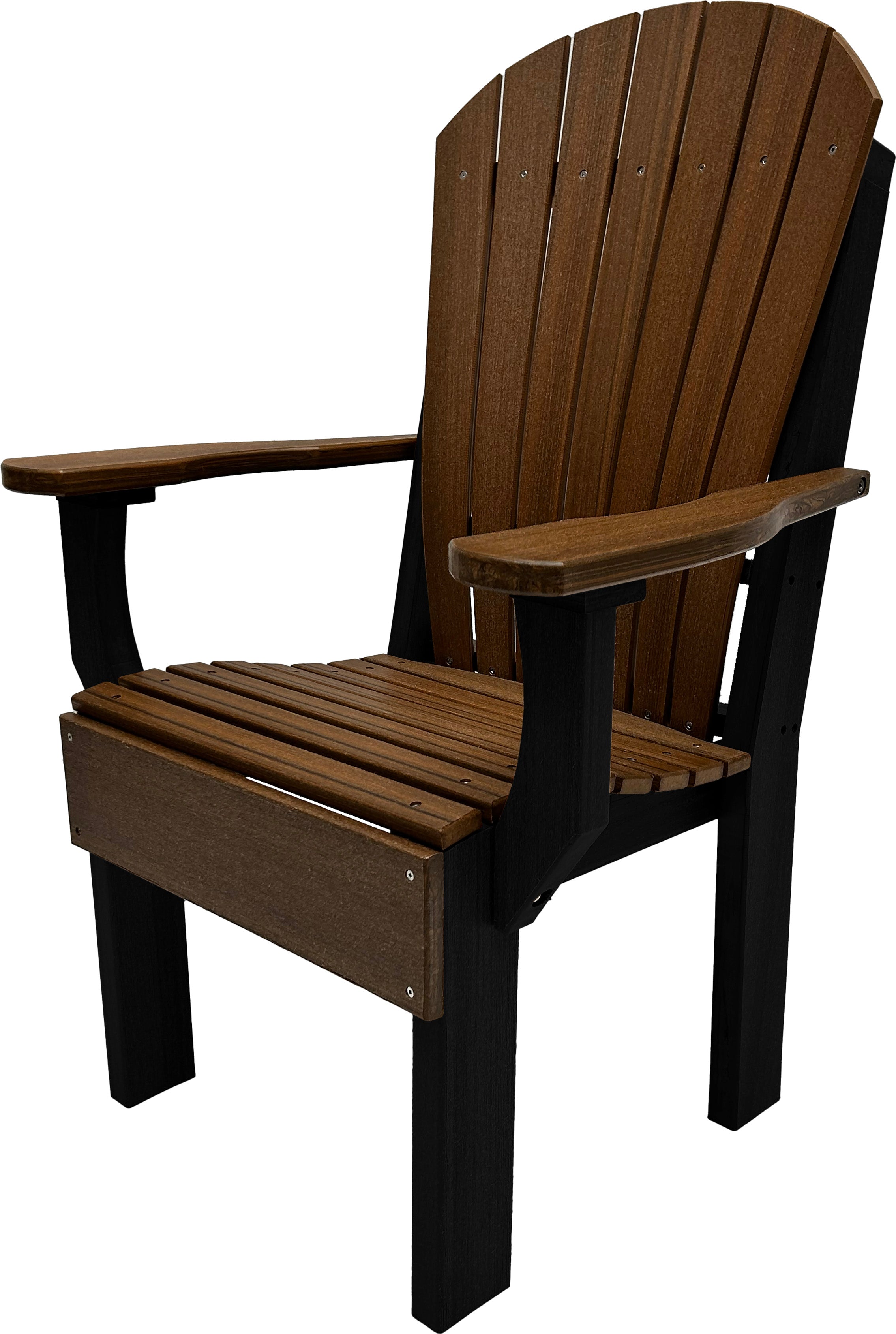 7-Piece Farmhouse Adirondack Dining Table Set With 2 Arm Chairs And 4 Side Chairs