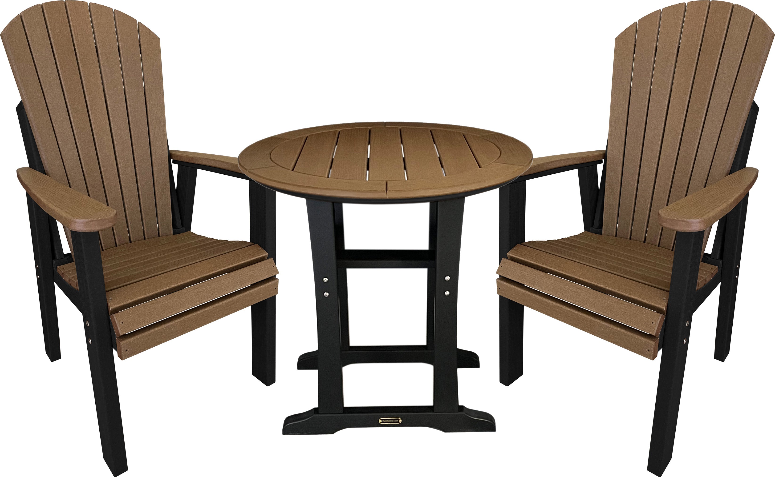 3-Piece Adirondack Bistro Dining Table Set