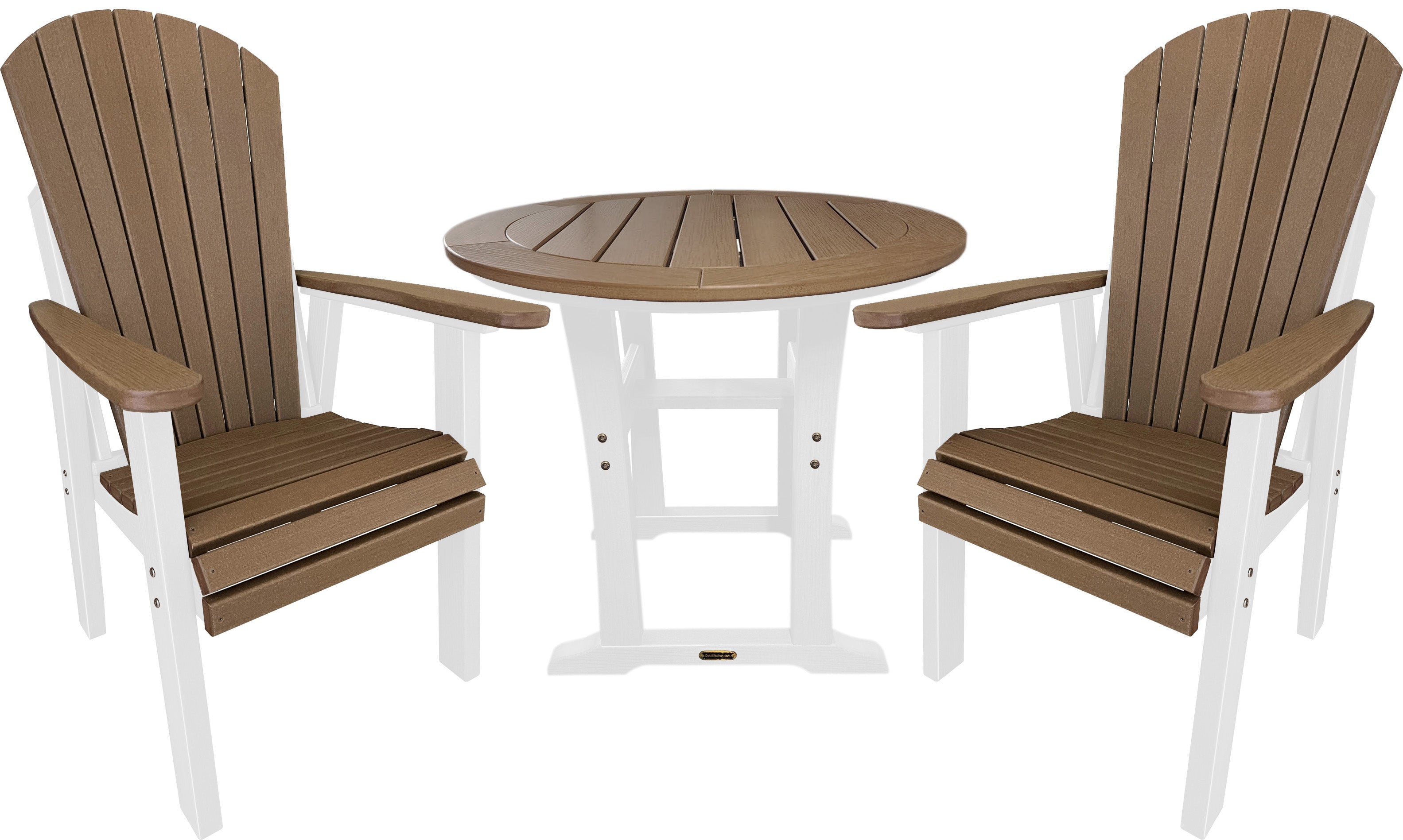 3-Piece Adirondack Bistro Dining Table Set