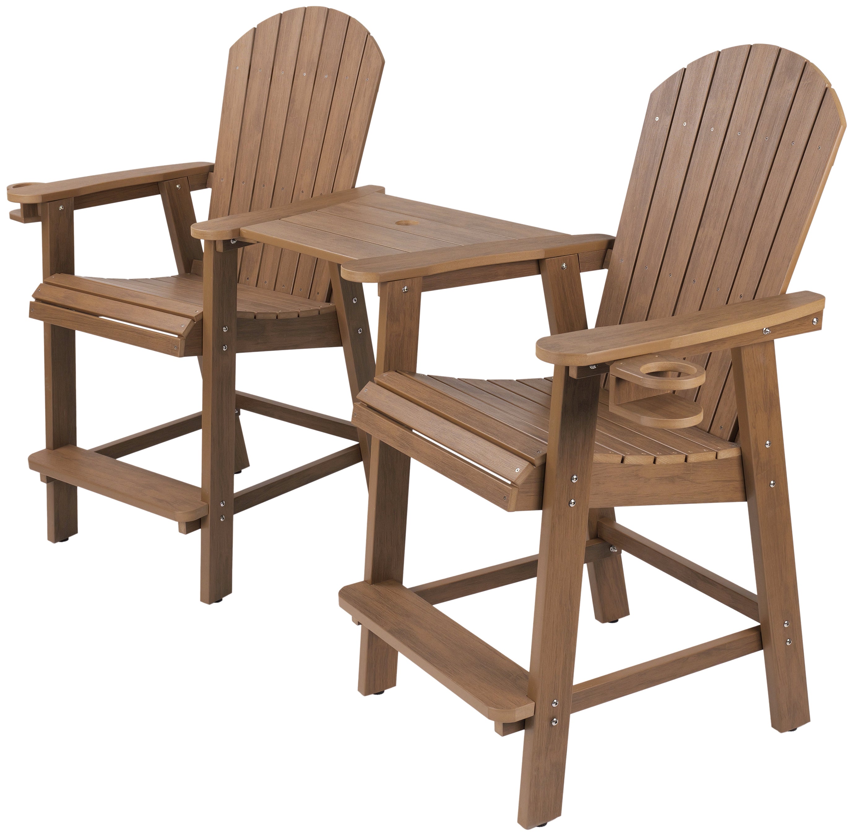Counter Height Bistro Tete-a-tete With Cupholders