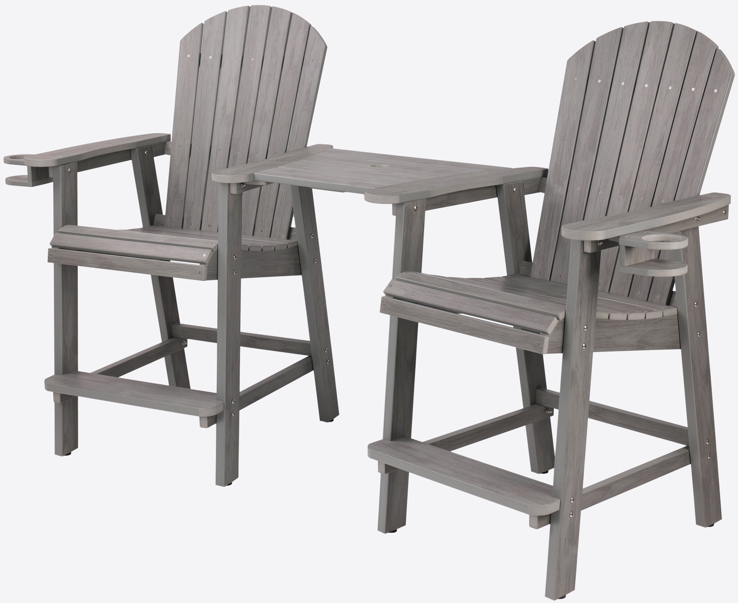 Counter Height Bistro Tete-a-tete With Cupholders