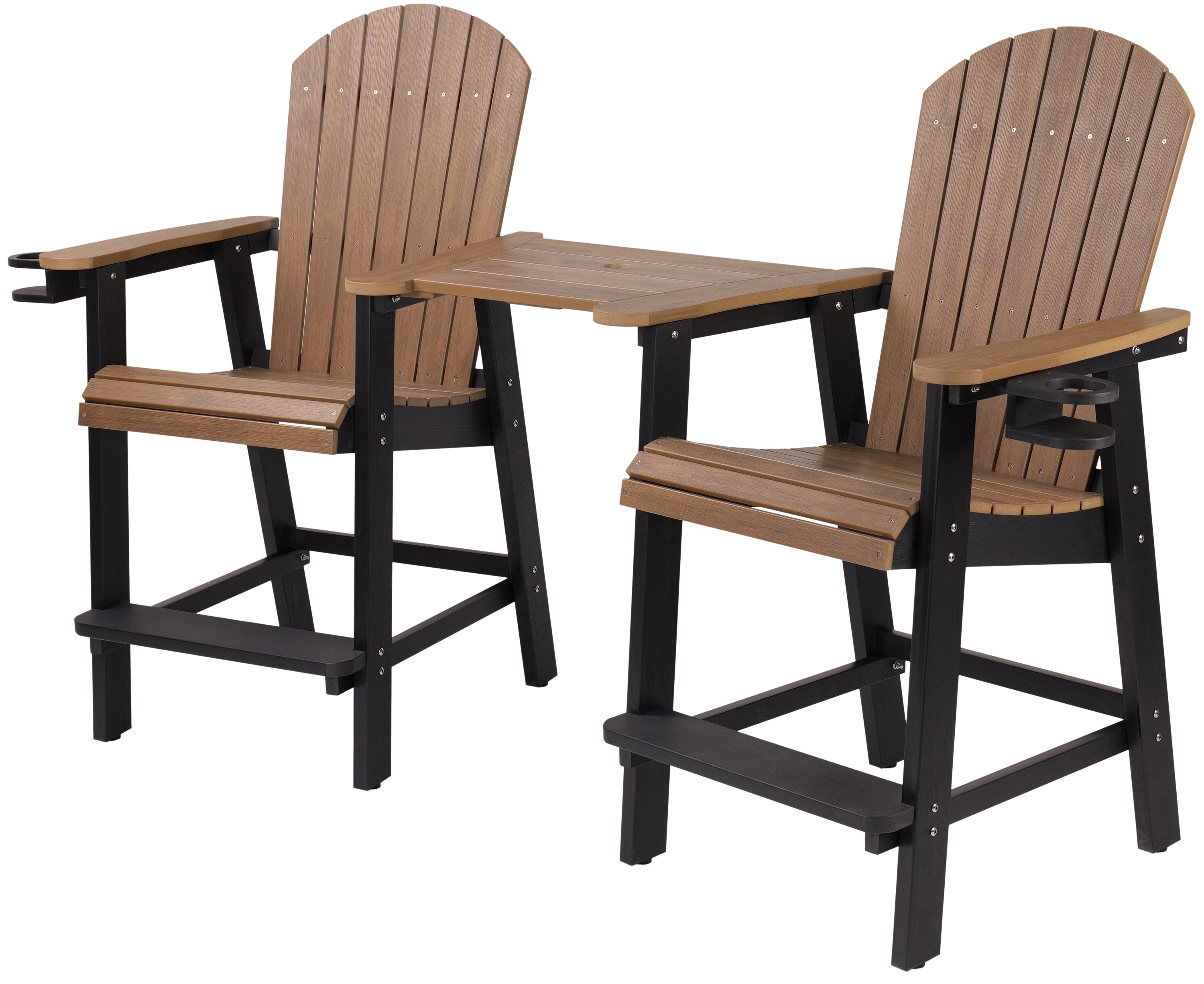 Counter Height Bistro Tete-a-tete With Cupholders