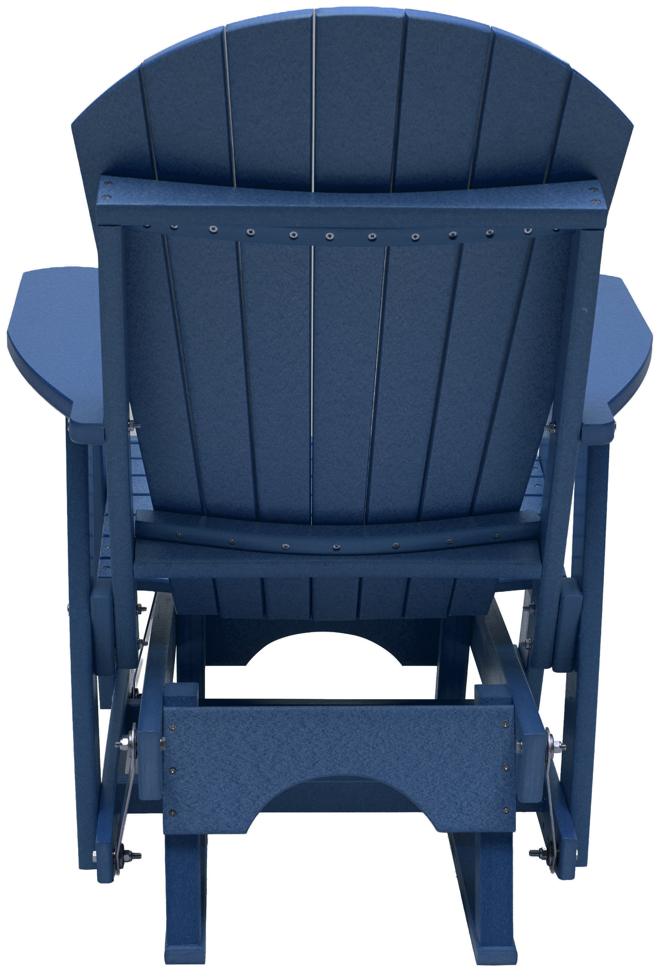 Set of 2 Adirondack Single Gliders With Two Tier End Table