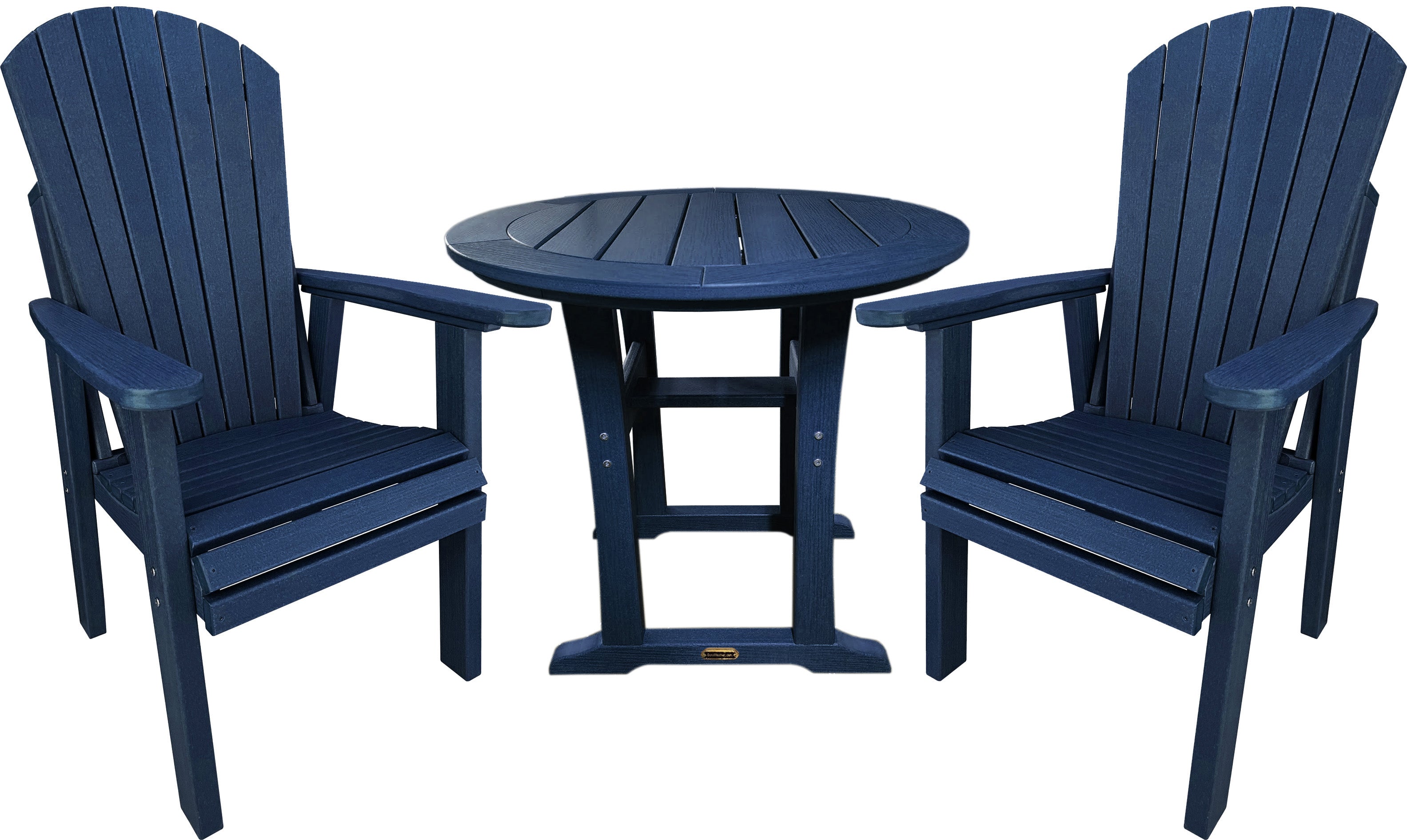 3-Piece Adirondack Bistro Dining Table Set
