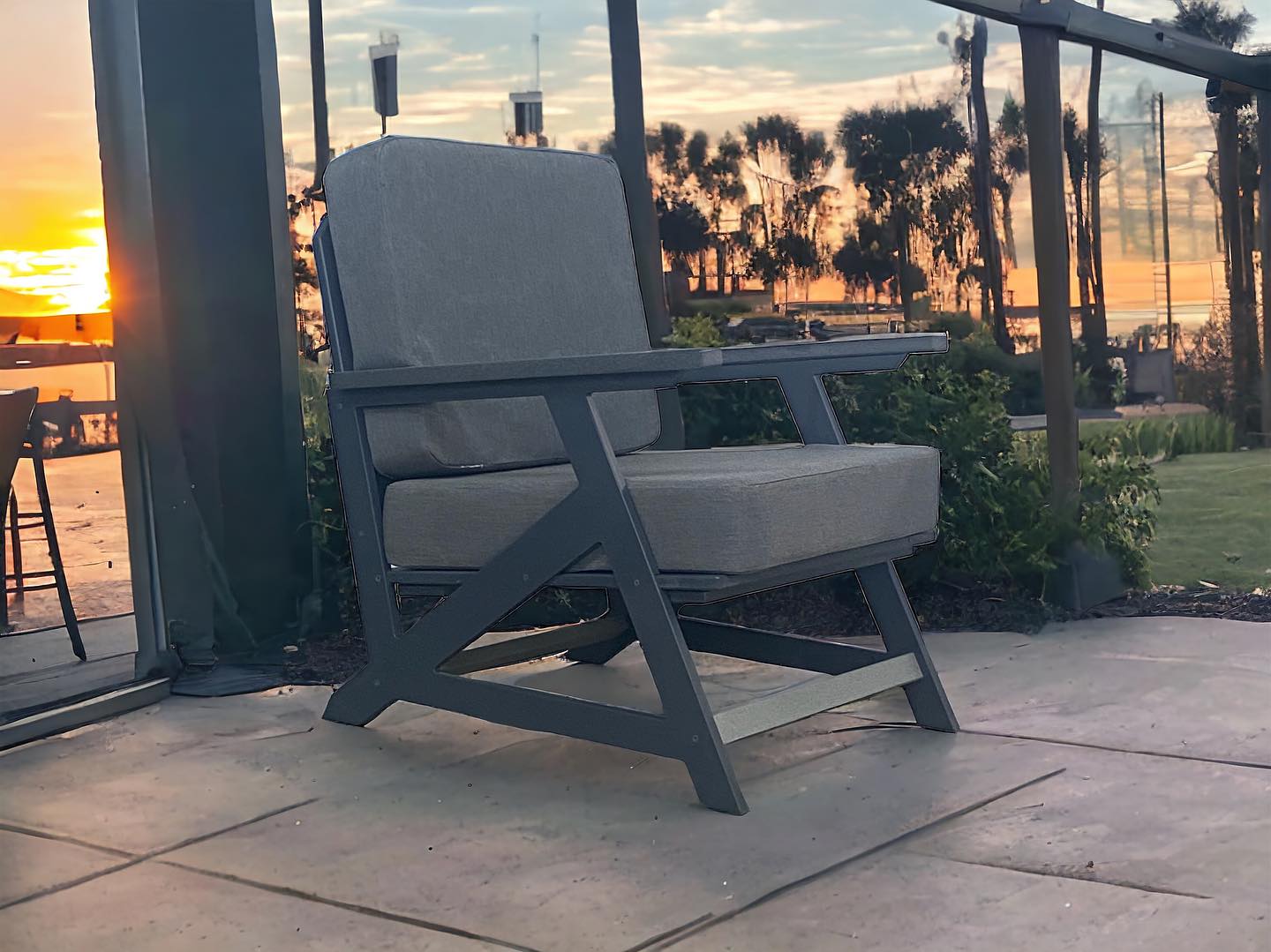 DuraWeather Poly Nordic Deep Seat Chair