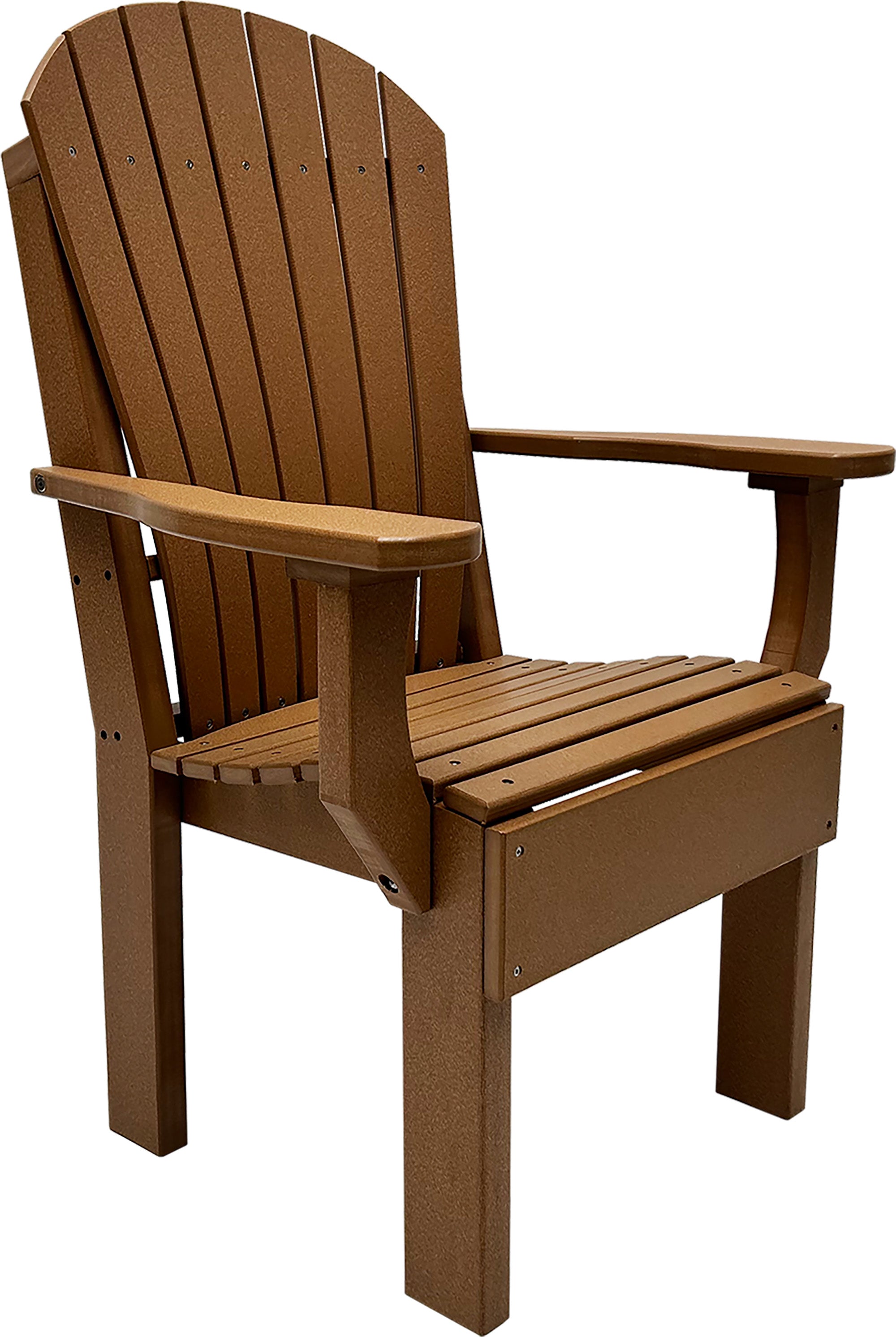 7-Piece Farmhouse Adirondack Dining Table Set With 2 Arm Chairs And 4 Side Chairs