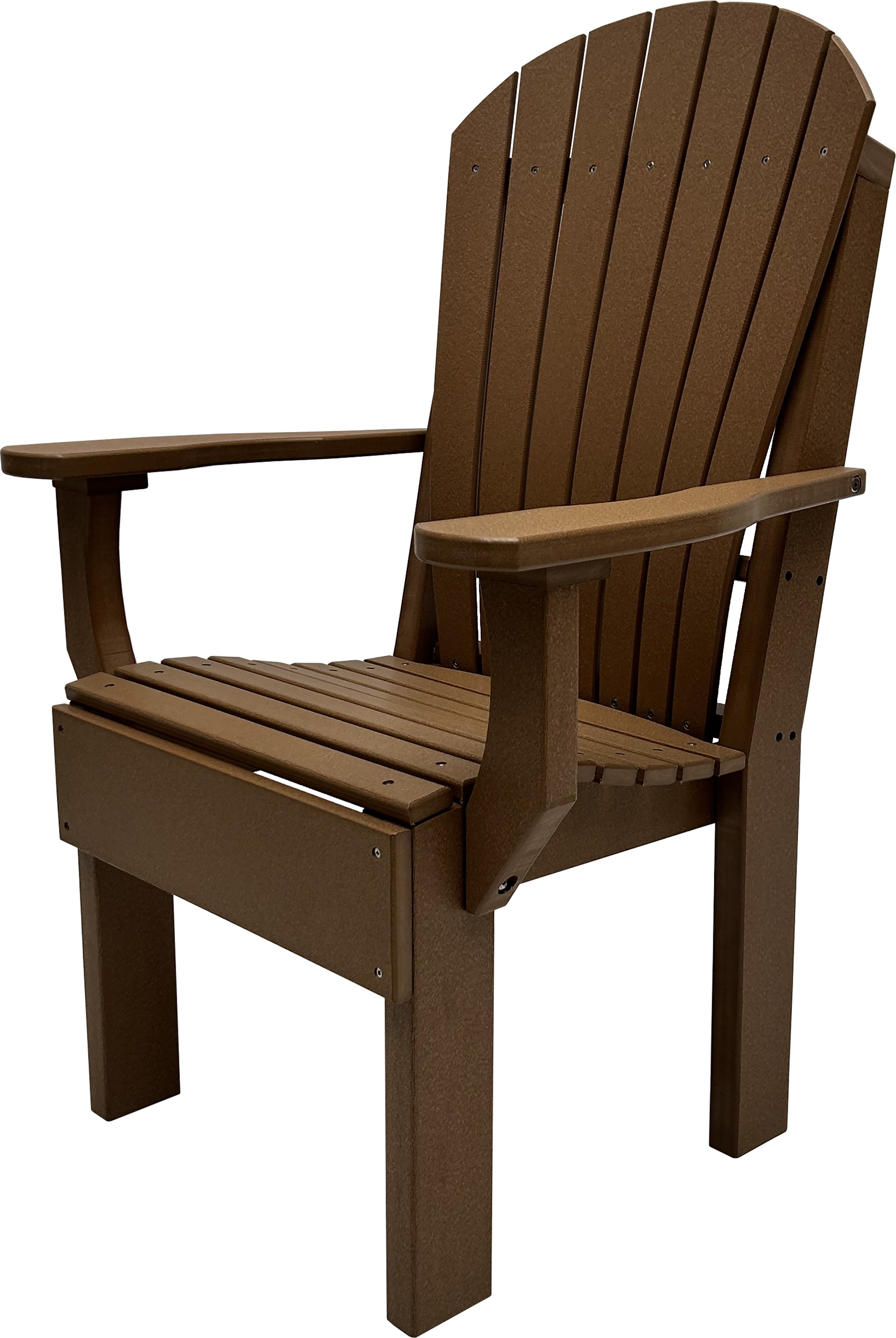 7-Piece Farmhouse Adirondack Dining Table Set With 2 Arm Chairs And 4 Side Chairs