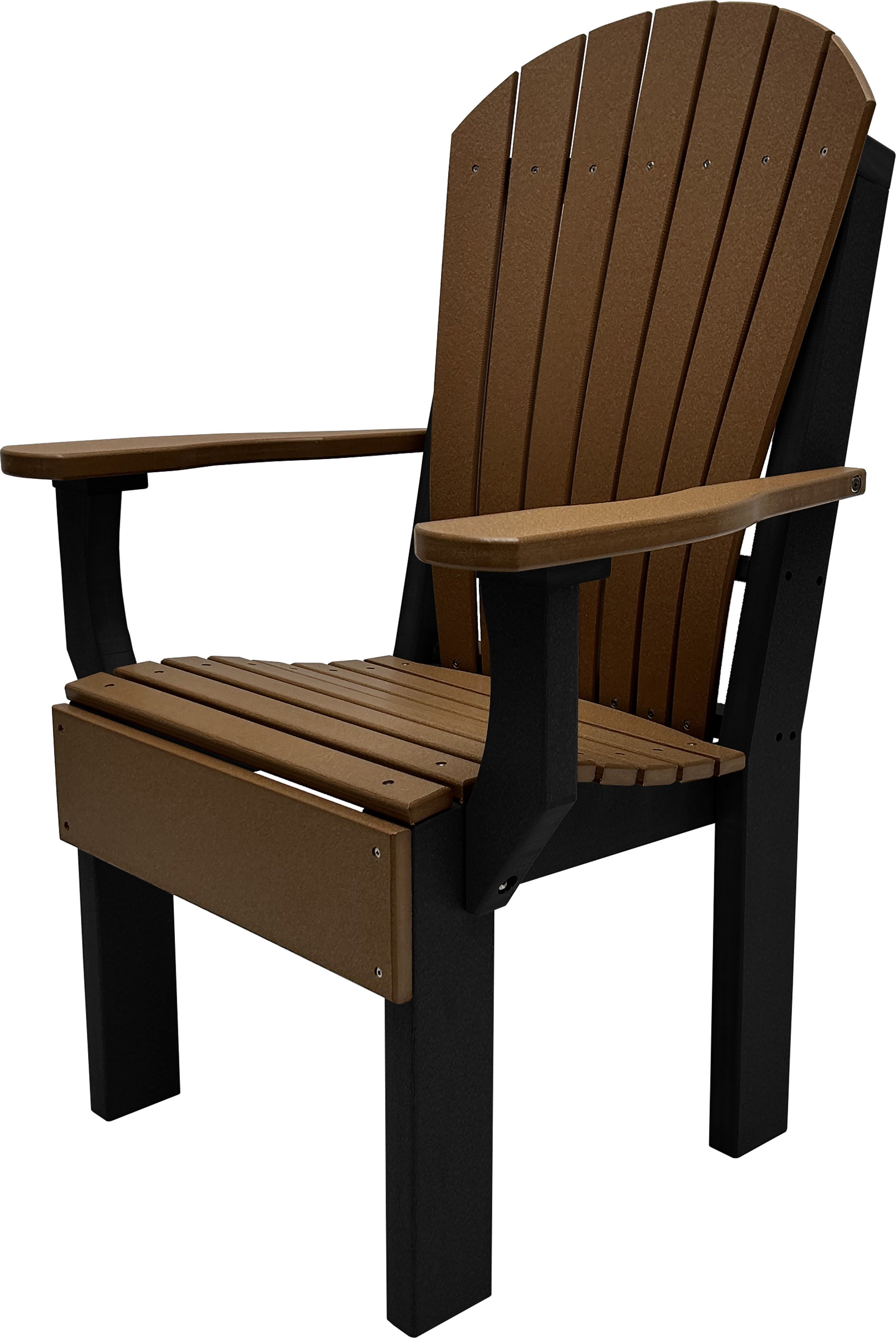 7-Piece Farmhouse Adirondack Dining Table Set With 2 Arm Chairs And 4 Side Chairs