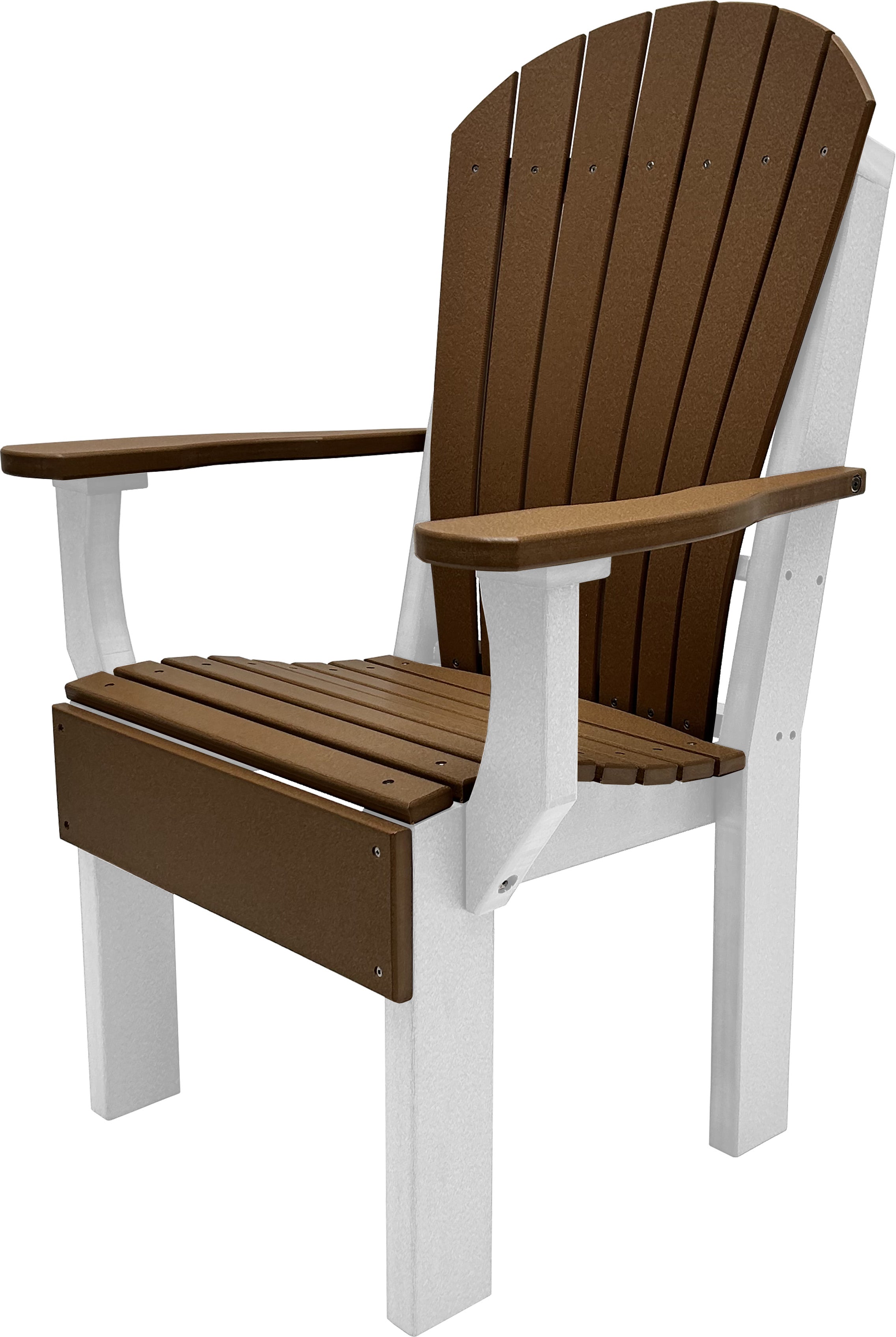 7-Piece Farmhouse Adirondack Dining Table Set With 2 Arm Chairs And 4 Side Chairs