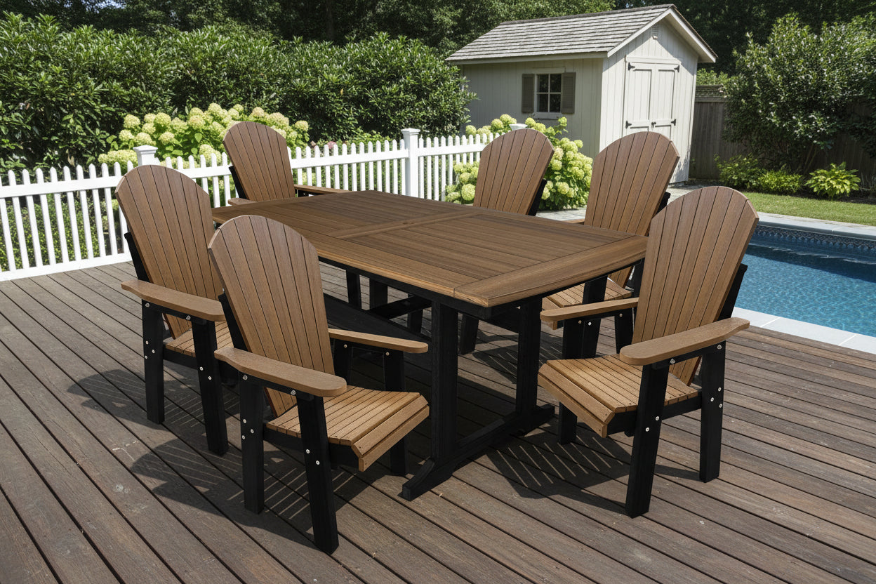7-Piece Lakeside Adirondack Dining Set