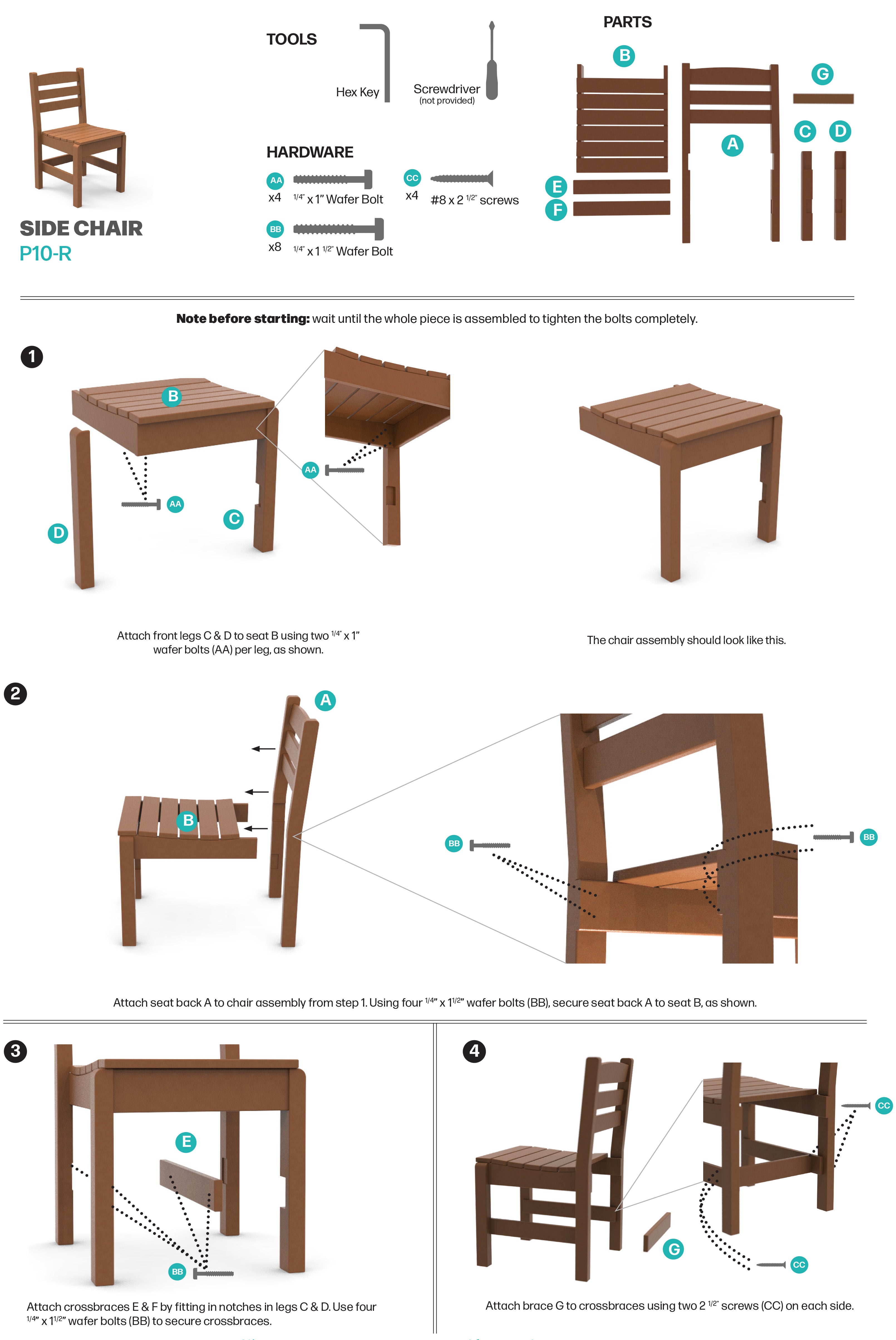 6-Piece Farmhouse Dining Set with Bench - New