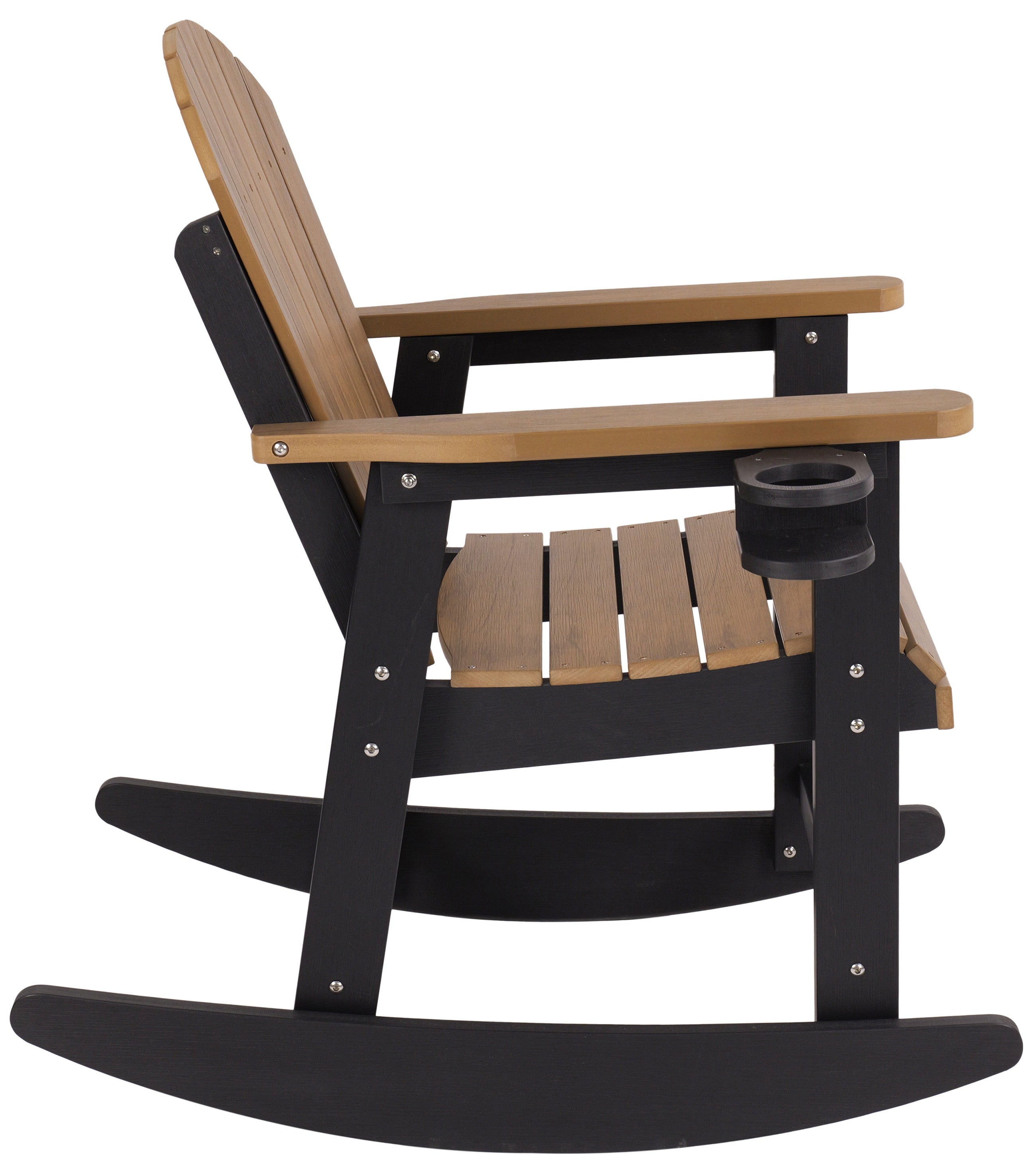 Adirondack Porch Rocker With Wine & Cup Holders