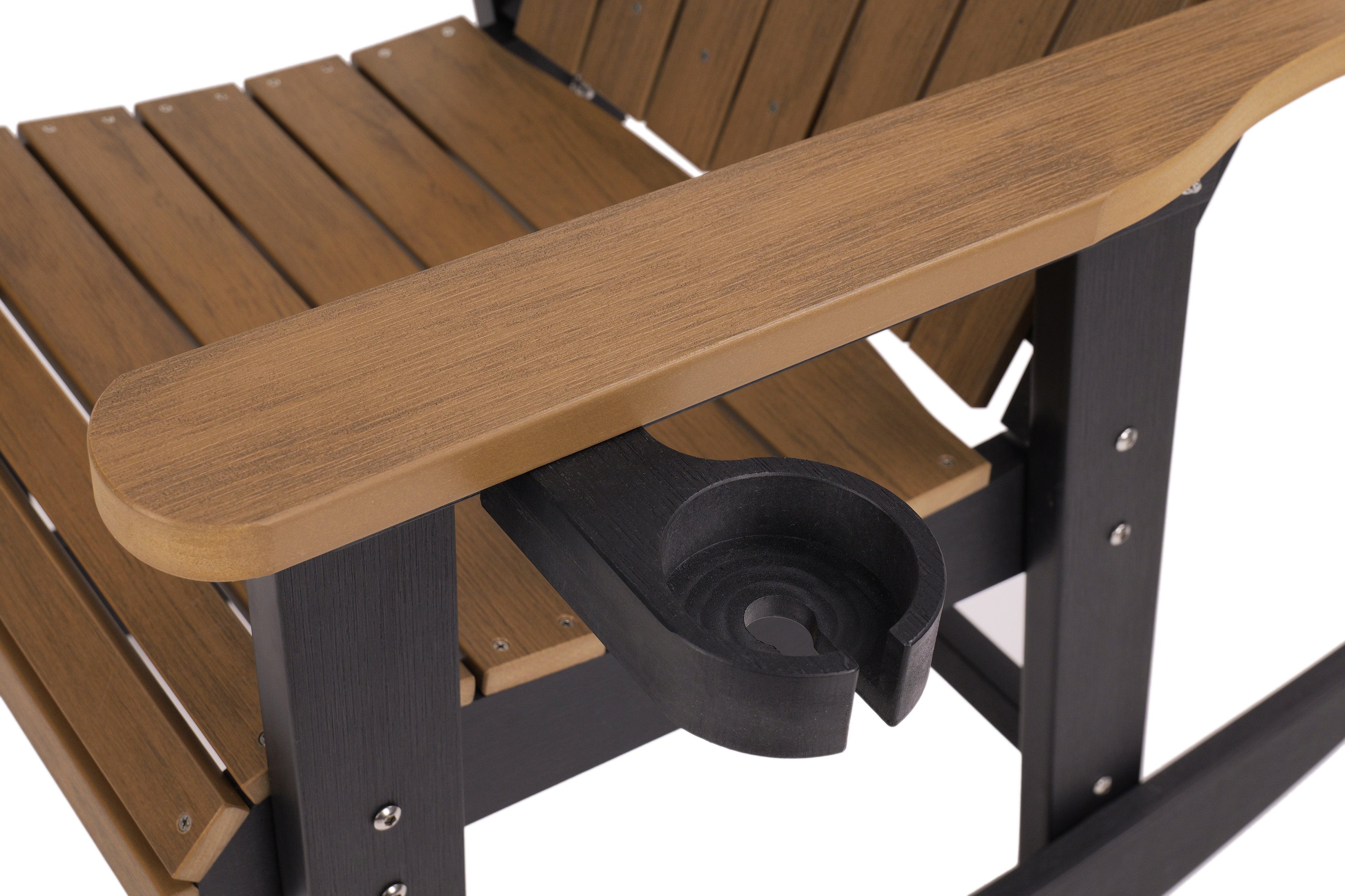 Adirondack Porch Rocker With Wine & Cup Holders