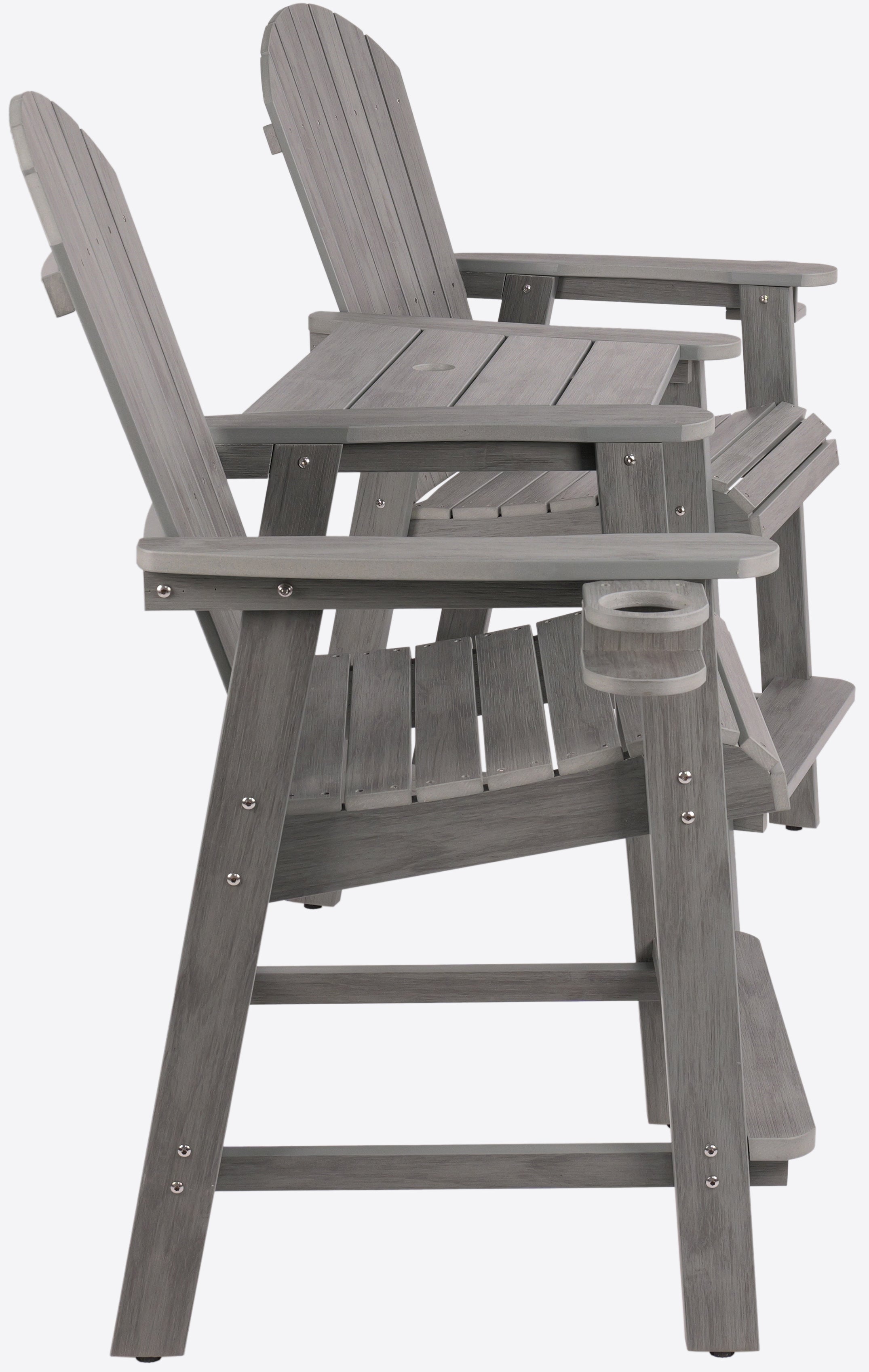Counter Height Bistro Tete-a-tete With Cupholders