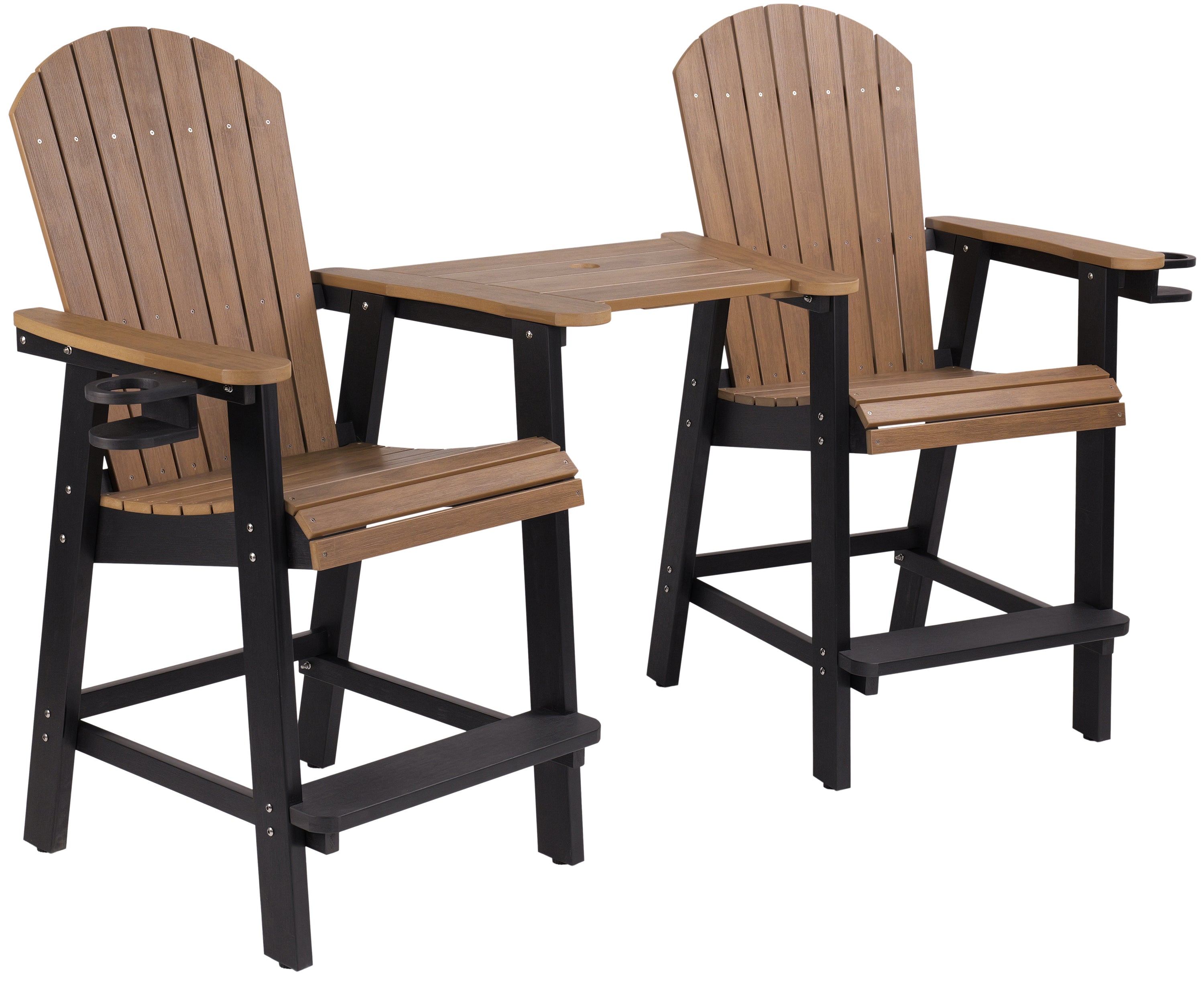 Counter Height Bistro Tete-a-tete With Cupholders
