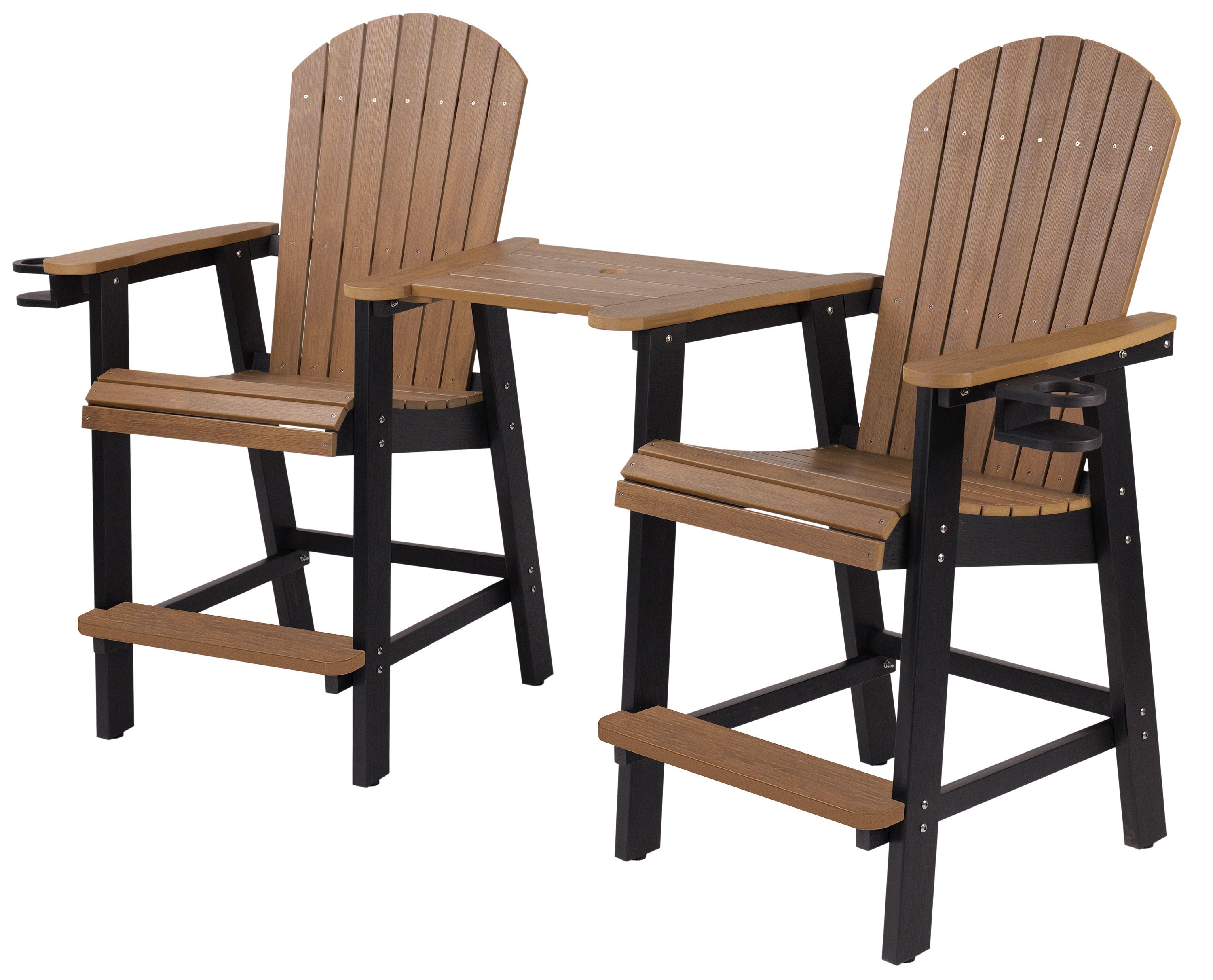 Counter Height Bistro Tete-a-tete With Cupholders
