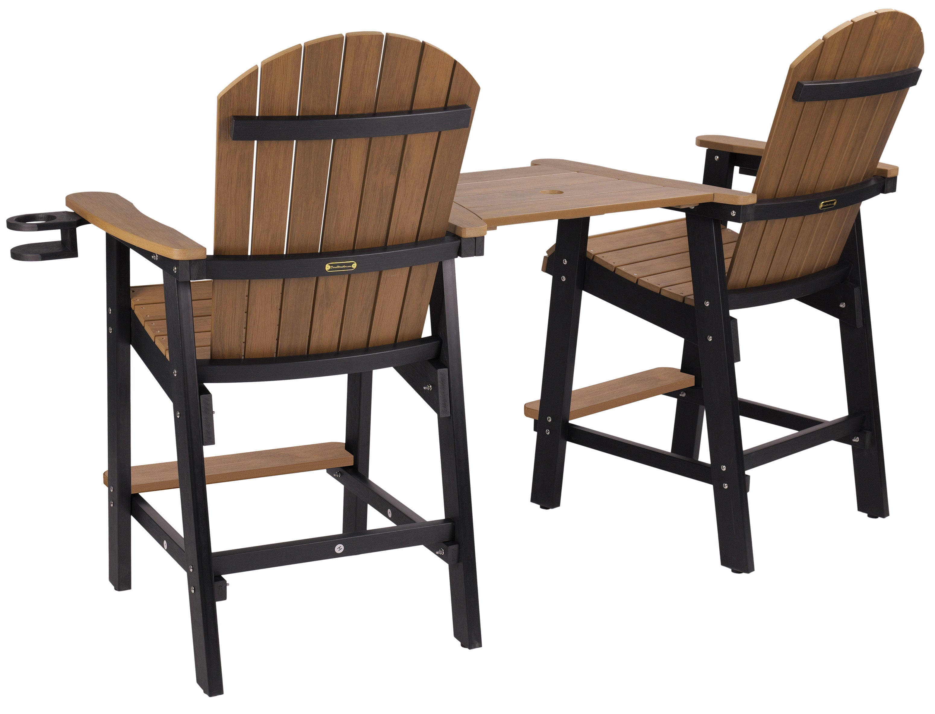 Counter Height Bistro Tete-a-tete With Cupholders