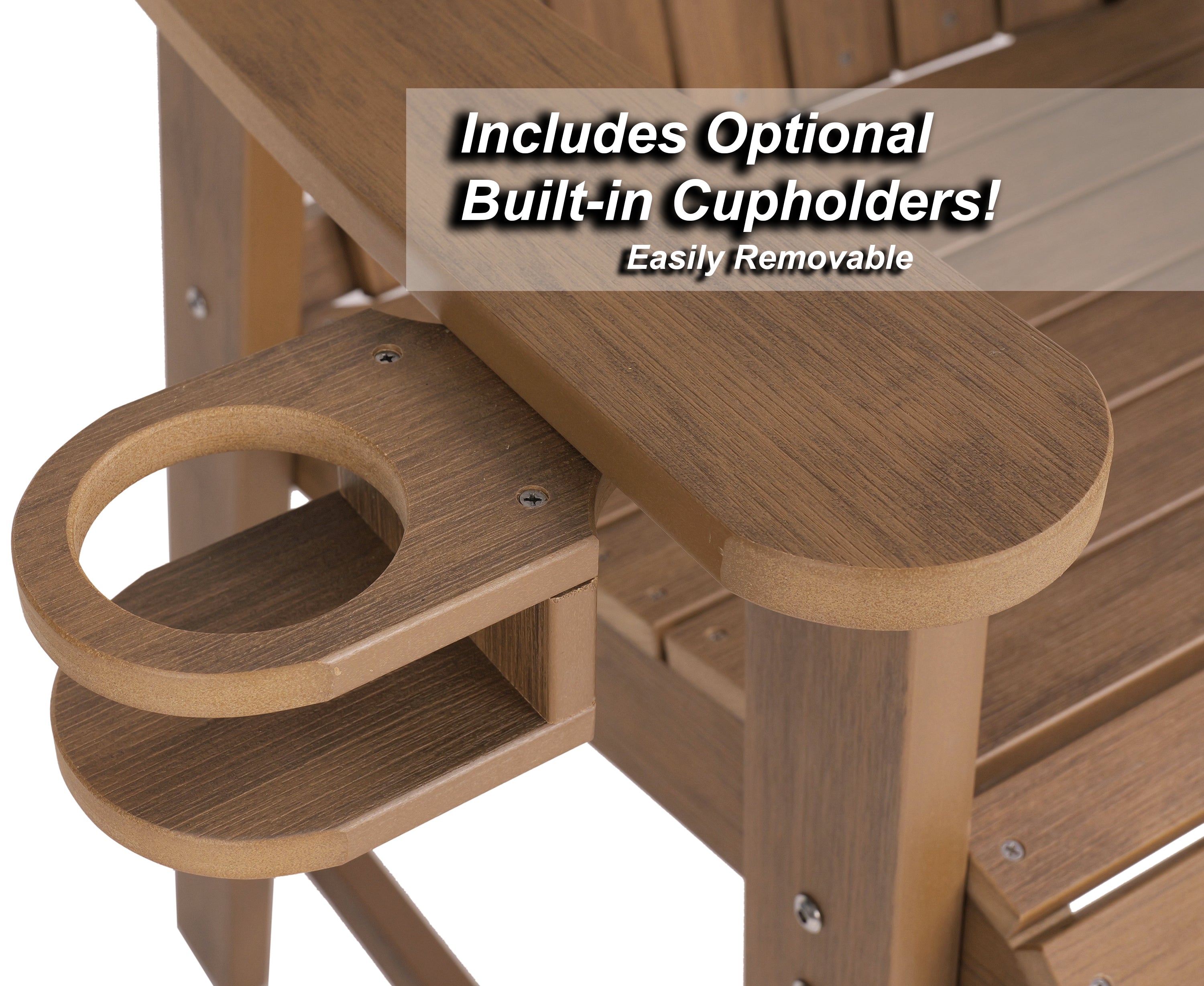 Counter Height Bistro Tete-a-tete With Cupholders
