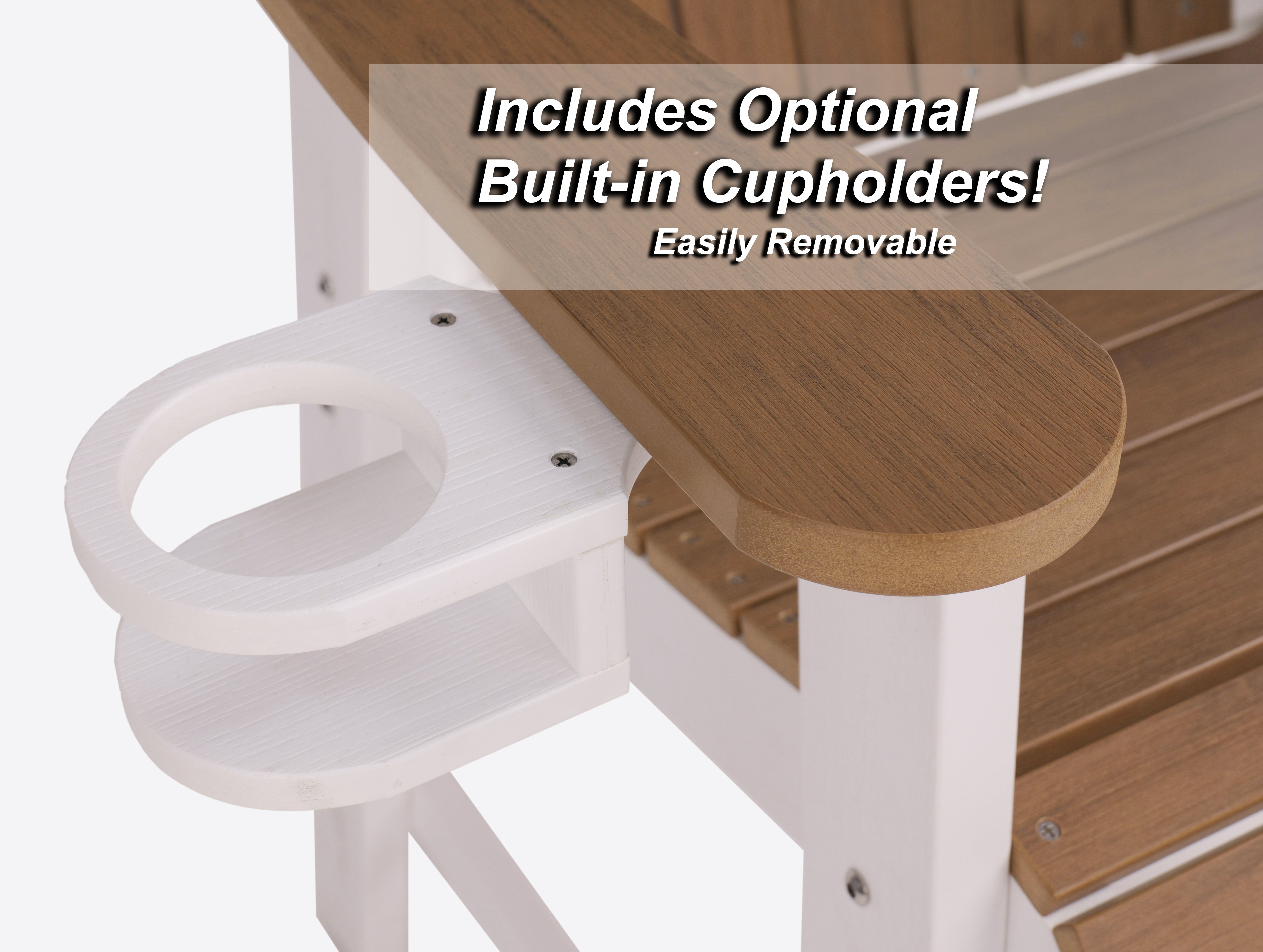 Counter Height Bistro Tete-a-tete With Cupholders