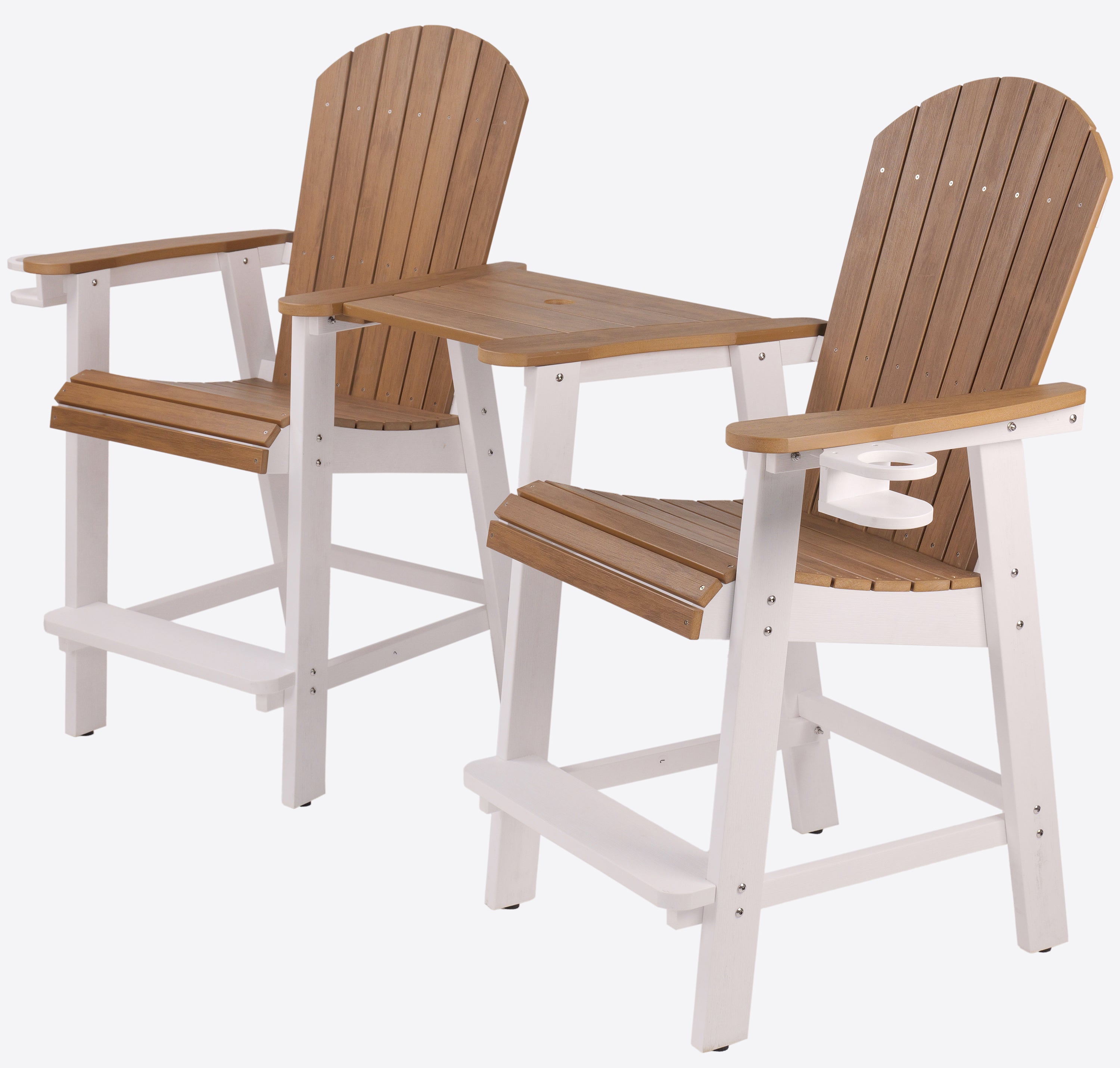 Counter Height Bistro Tete-a-tete With Cupholders