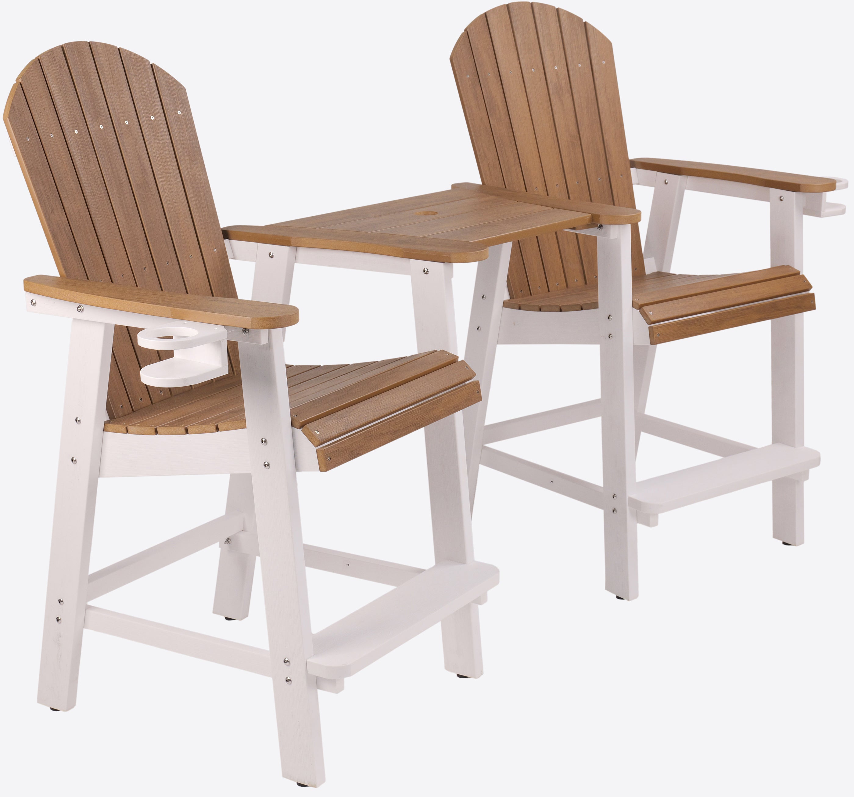 Counter Height Bistro Tete-a-tete With Cupholders