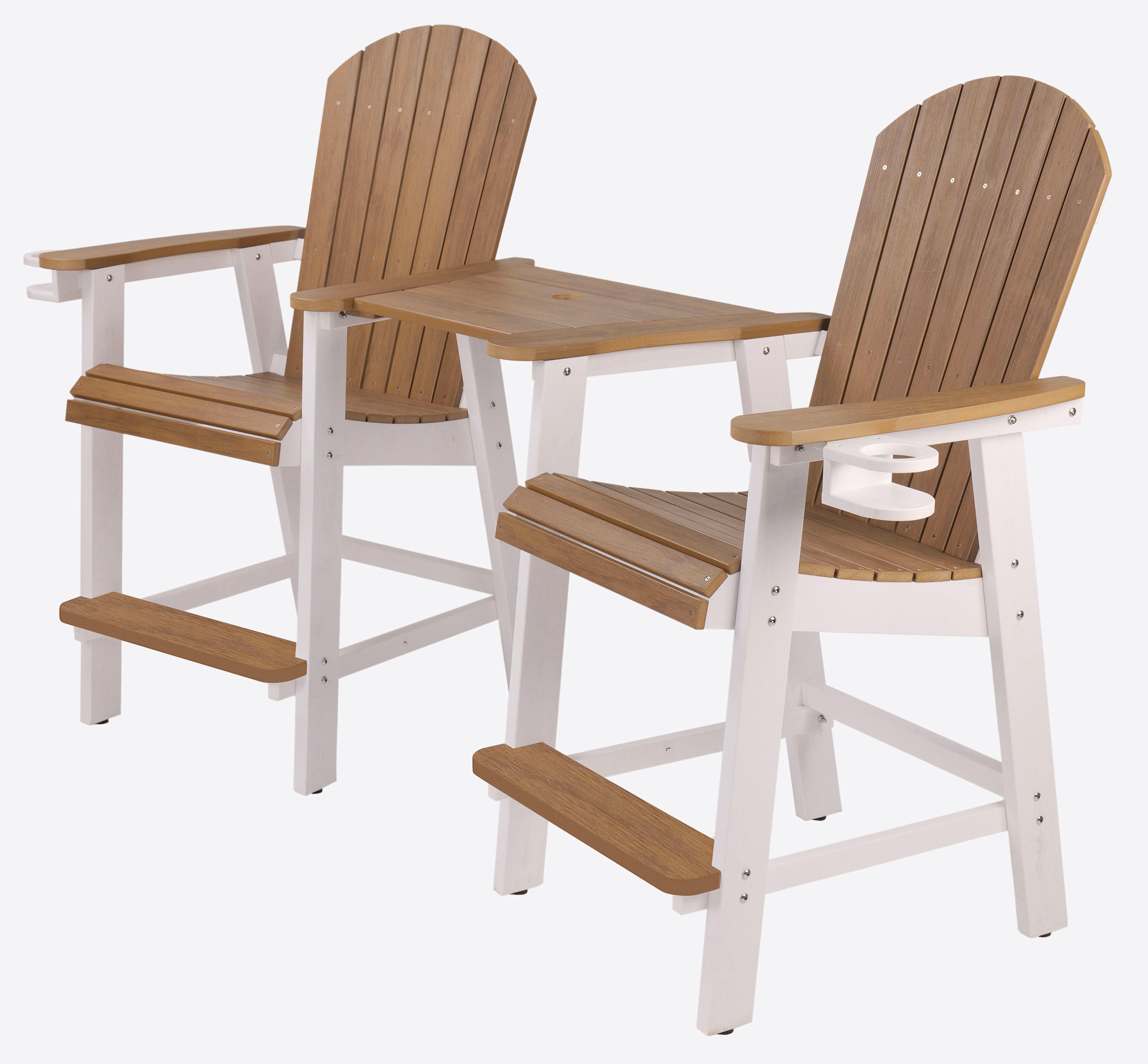 Counter Height Bistro Tete-a-tete With Cupholders