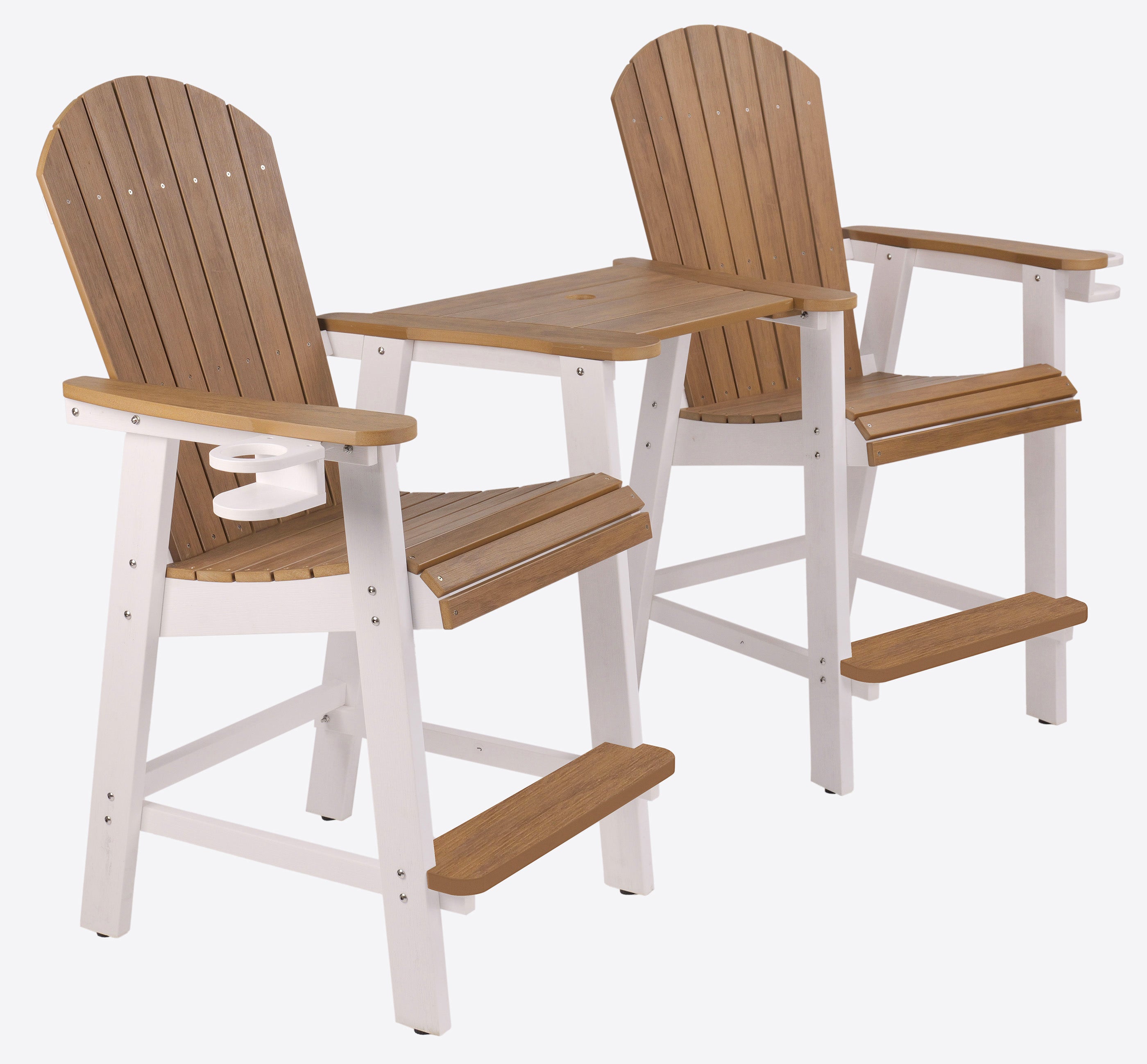 Counter Height Bistro Tete-a-tete With Cupholders