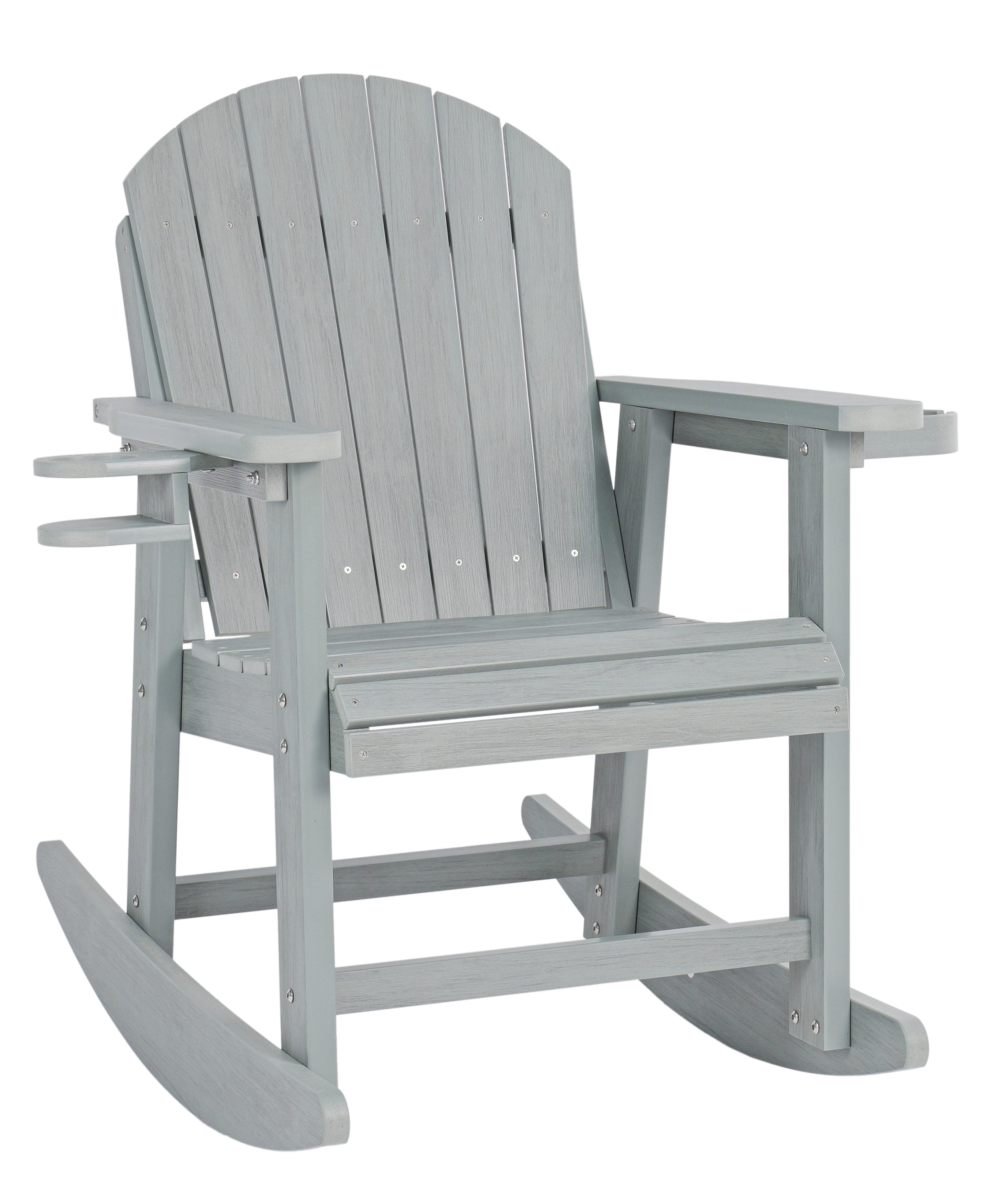Adirondack Porch Rocker With Wine & Cup Holders