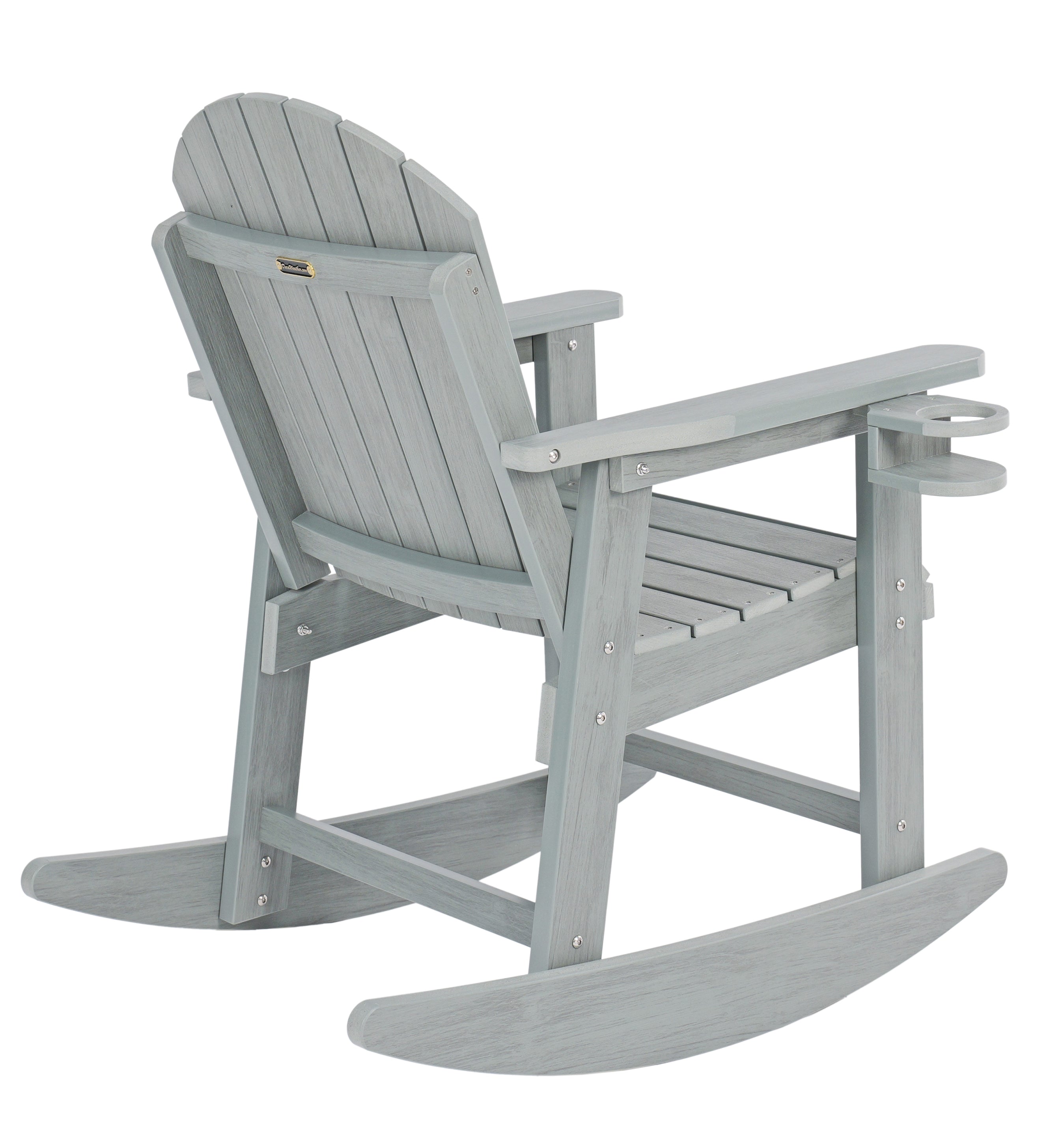 Adirondack Porch Rocker With Wine & Cup Holders